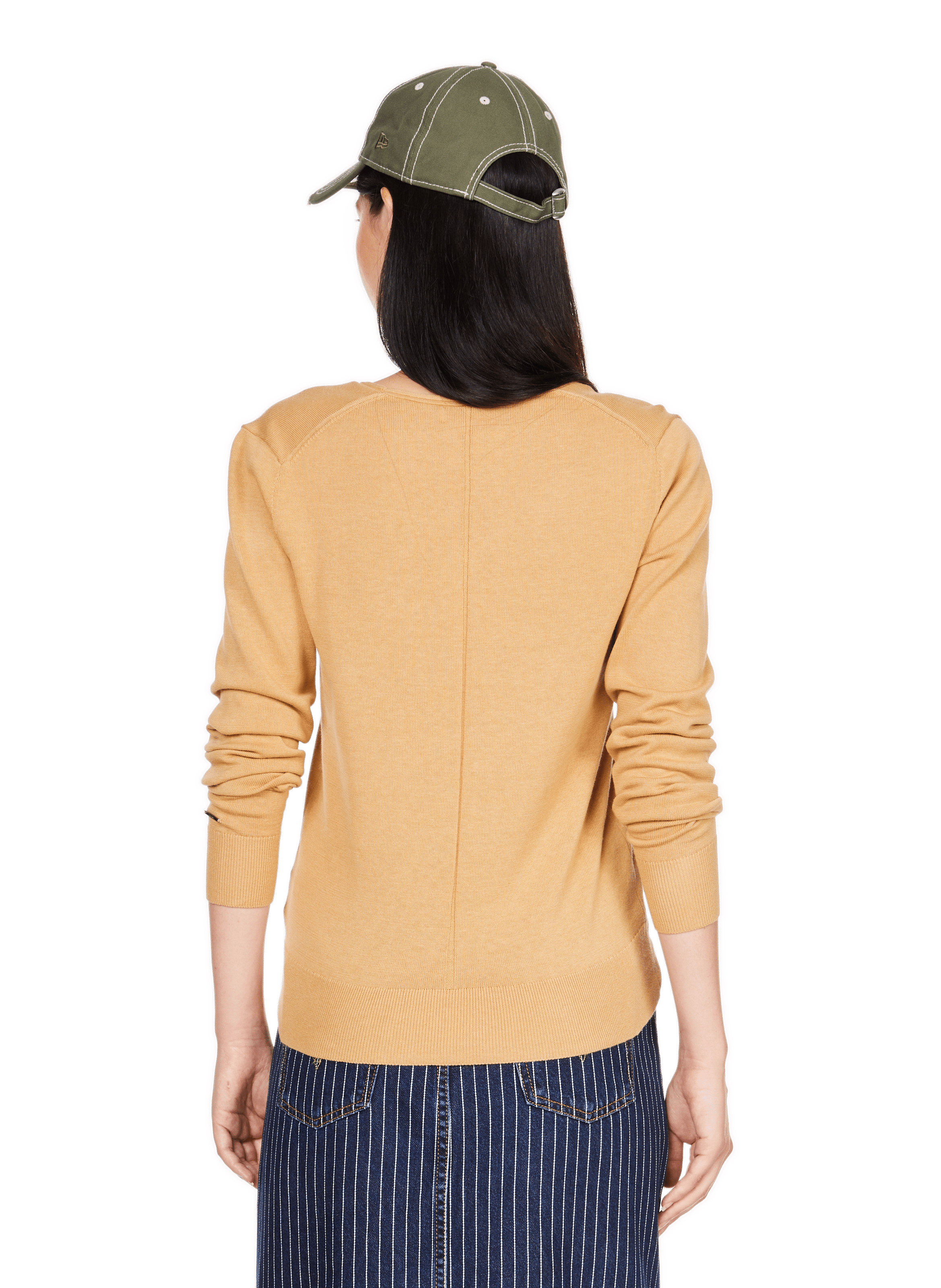 Cotton and linen jumper CALVIN KLEIN Beige