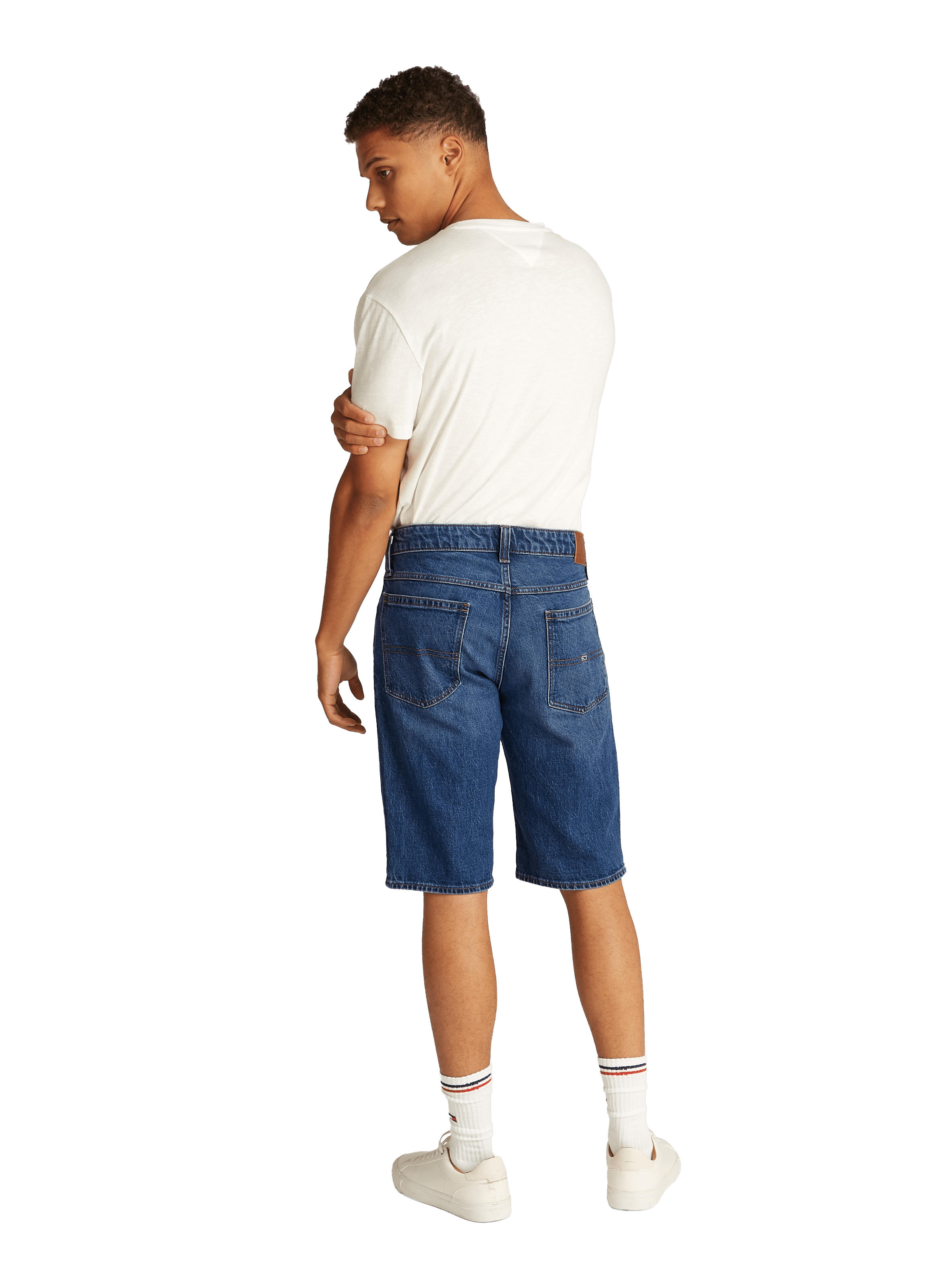 Bermuda en denim de coton  Bleu