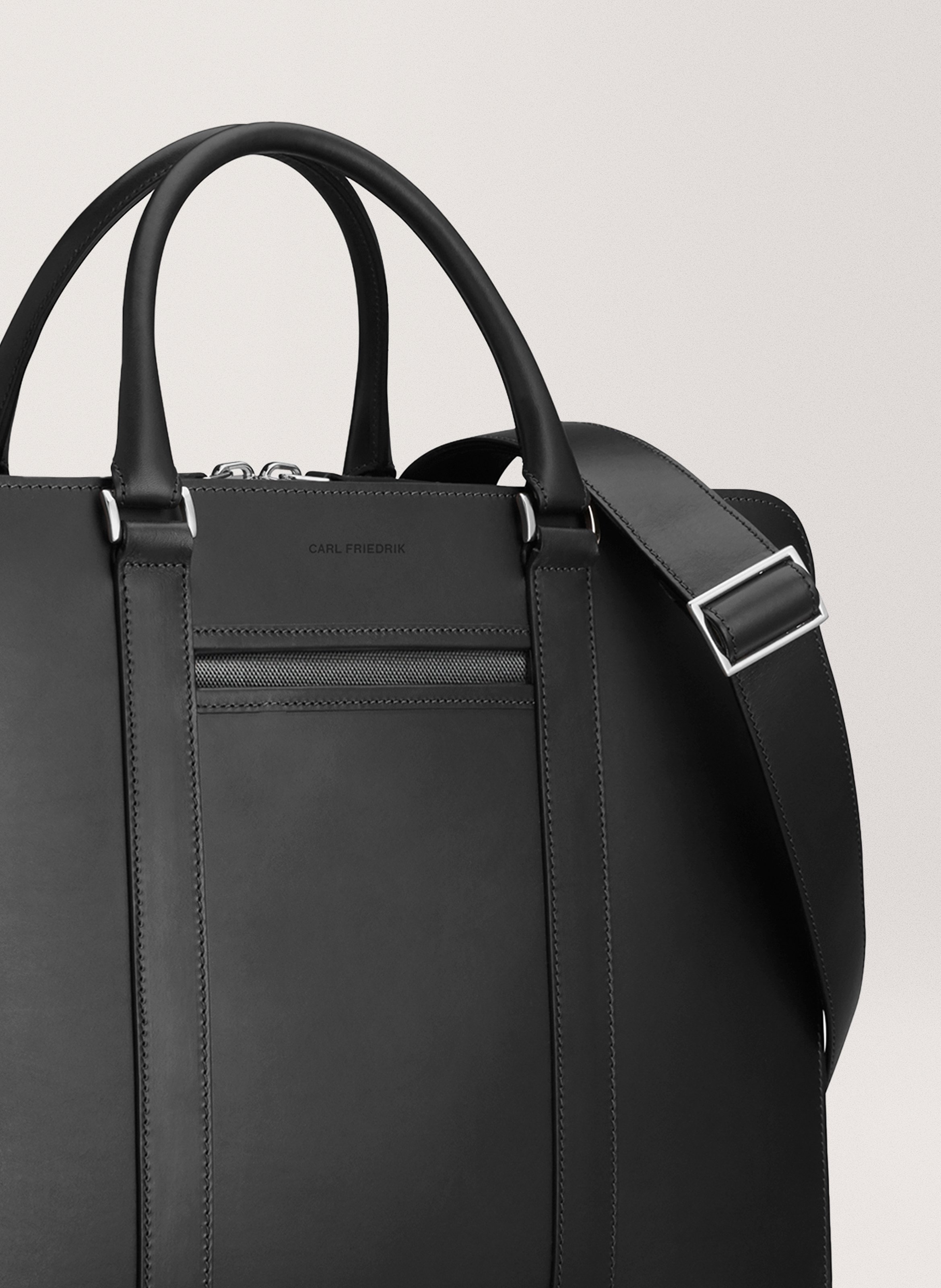 Sac de voyage 'palissy overnight' en cuir vachetta CARL FRIEDRIK Noir