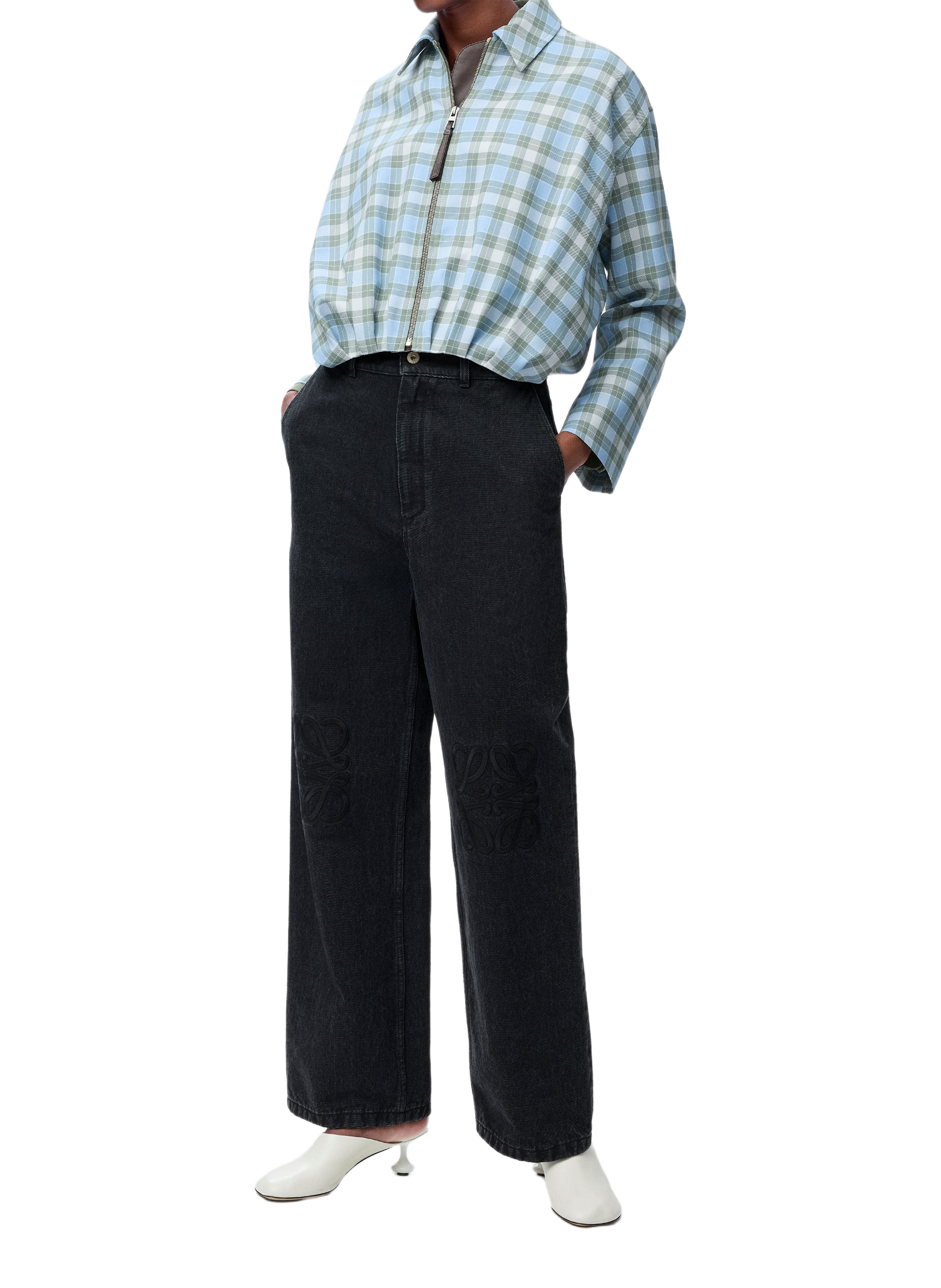 Baggy Anagram denim jeans LOEWE Black