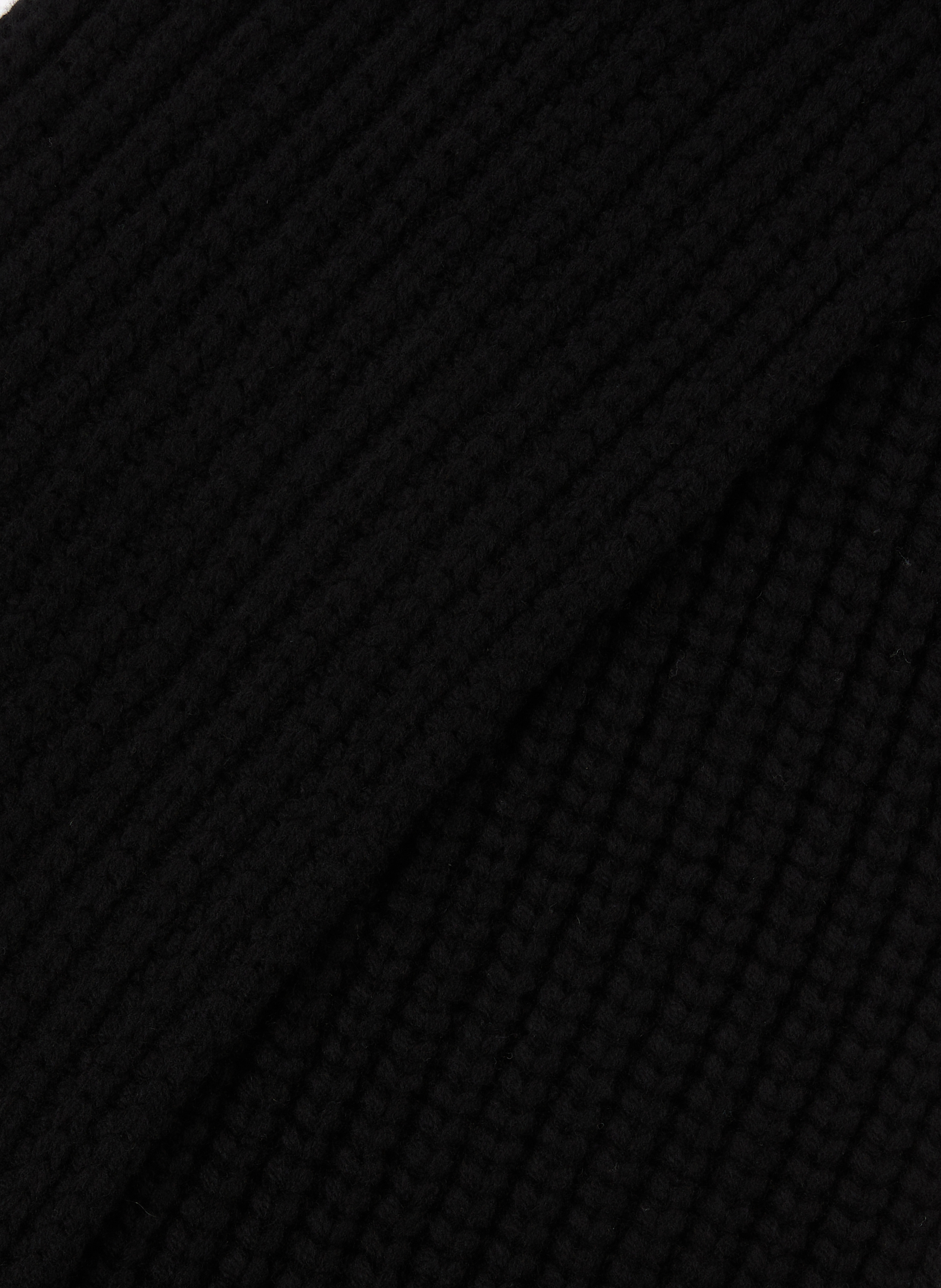 Wool and cashmere scarf MONCLER Black