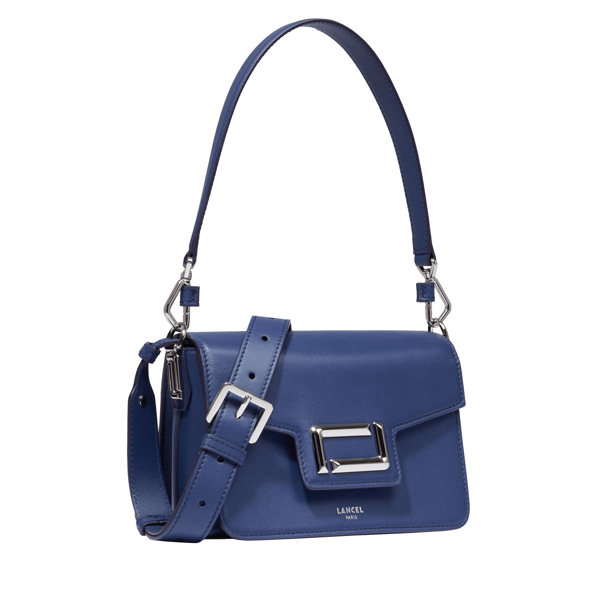 Sac rabat s angèle de lancel en cuir LANCEL Bleu
