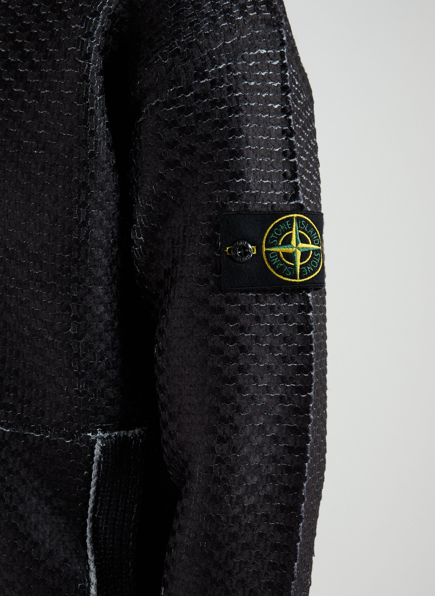 Pull zippé col montant STONE ISLAND Gris