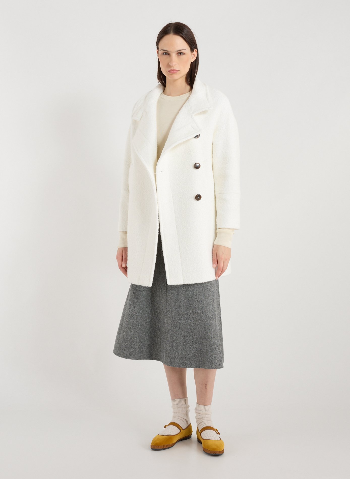 Wool blend Coat TRENCH & COAT White