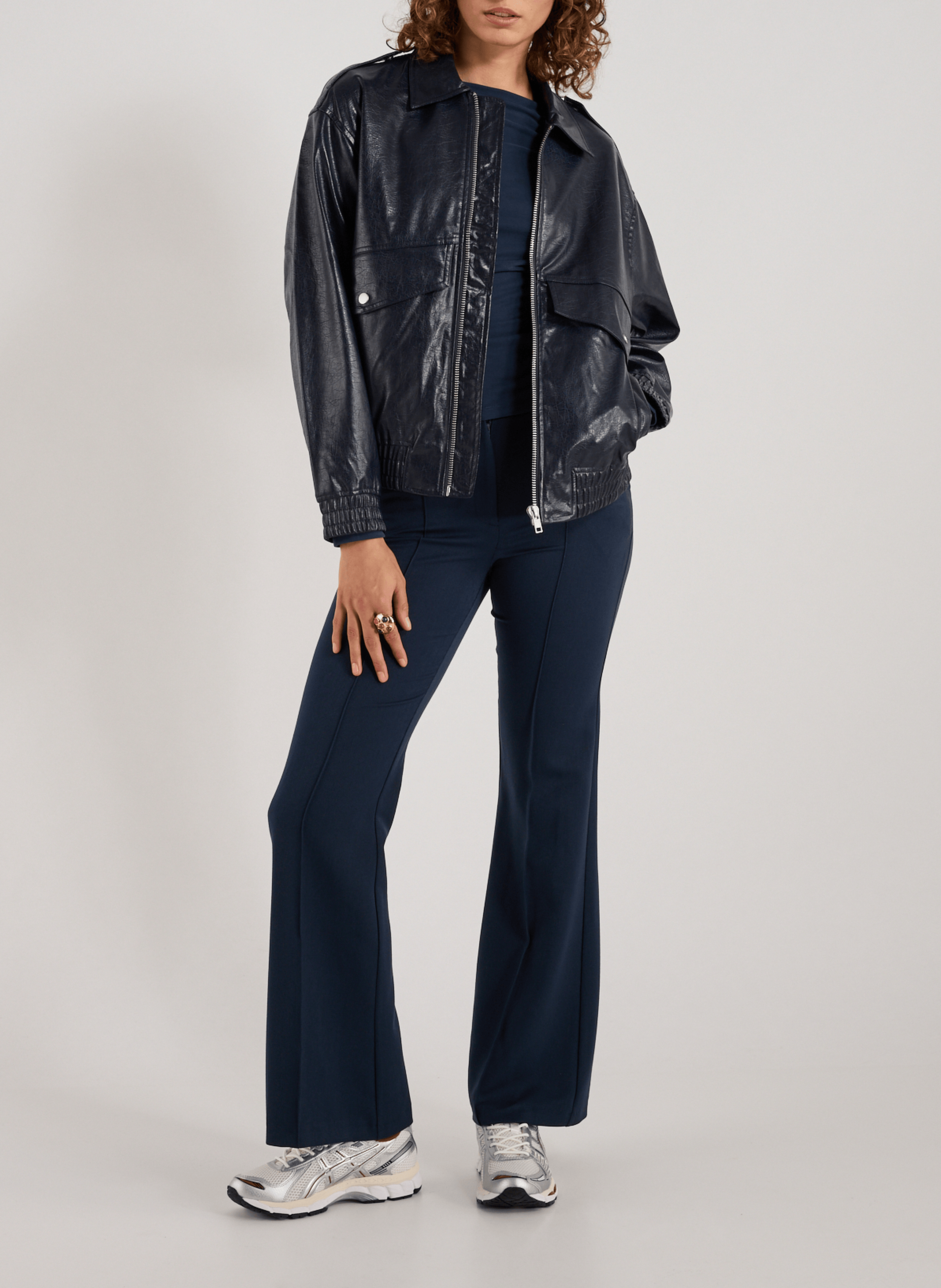 Bomber texturé TOPSHOP Bleu