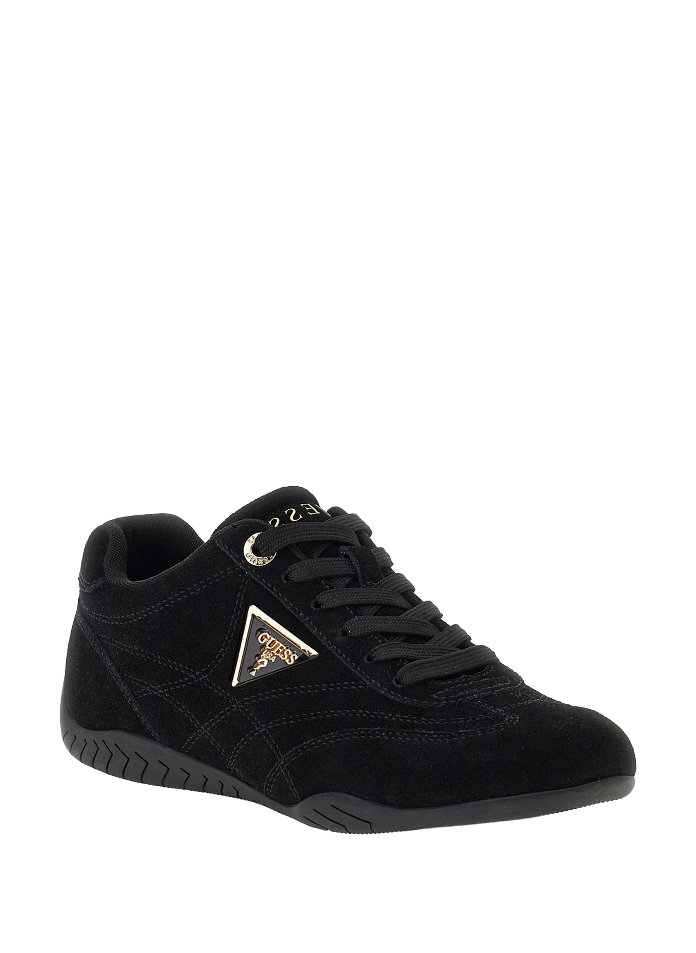 Leather low-top sneakers GUESS Black