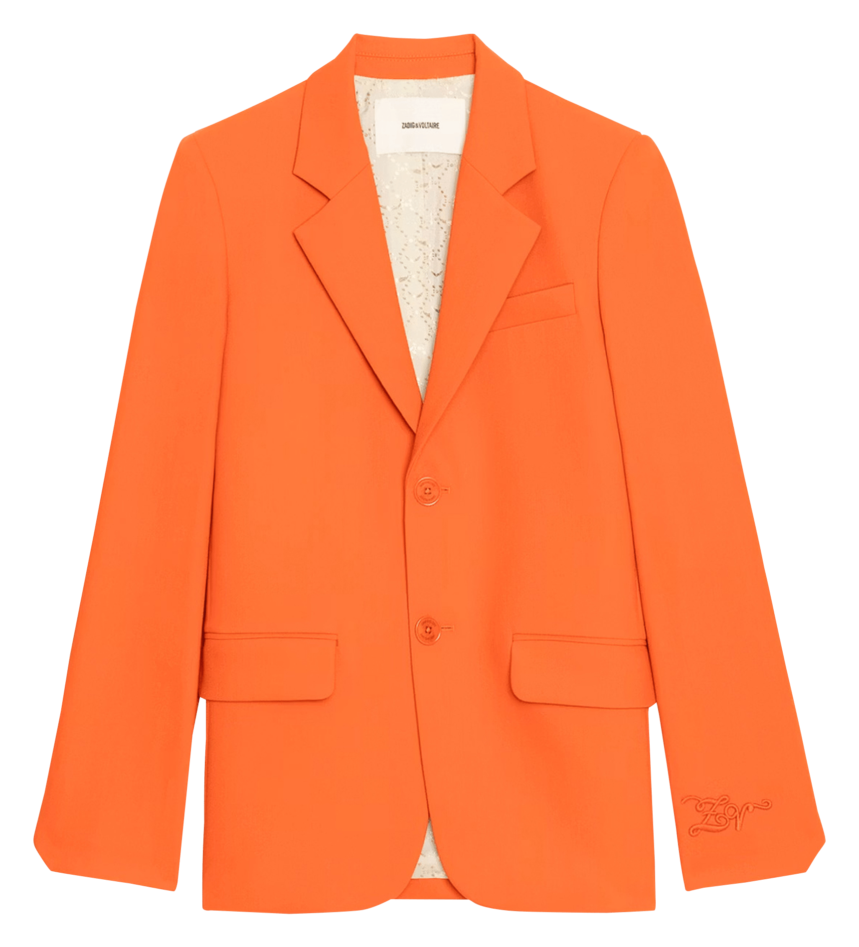 Veste blazer ajustée vanille ZADIG&VOLTAIRE Orange