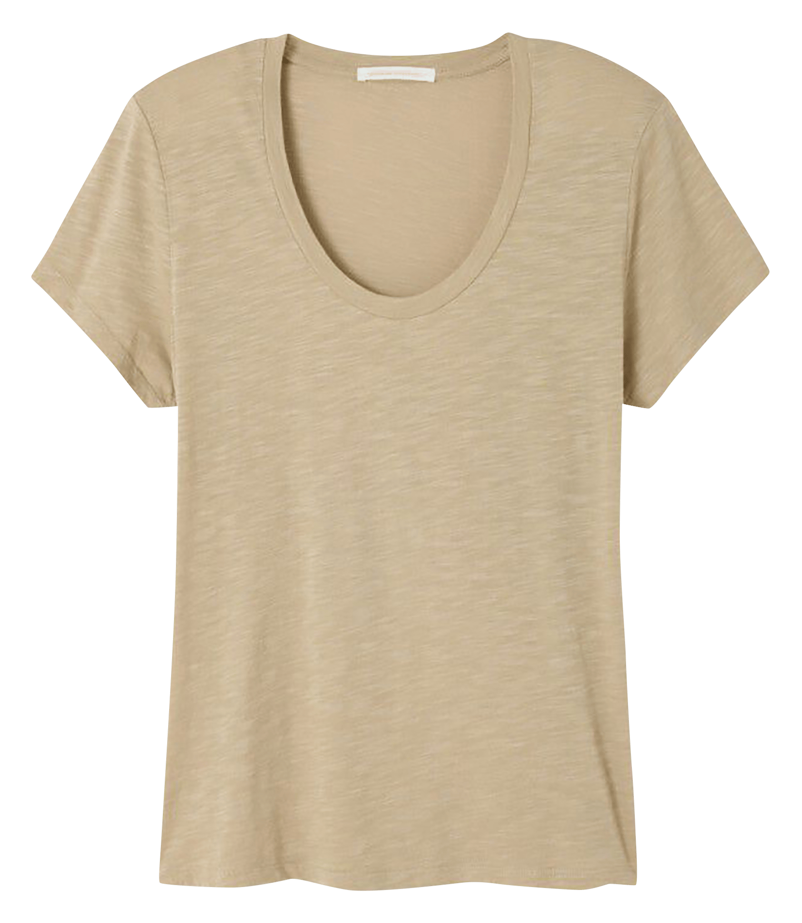 Tee-shirt col rond en coton mélangé jacksonville AMERICAN VINTAGE Beige