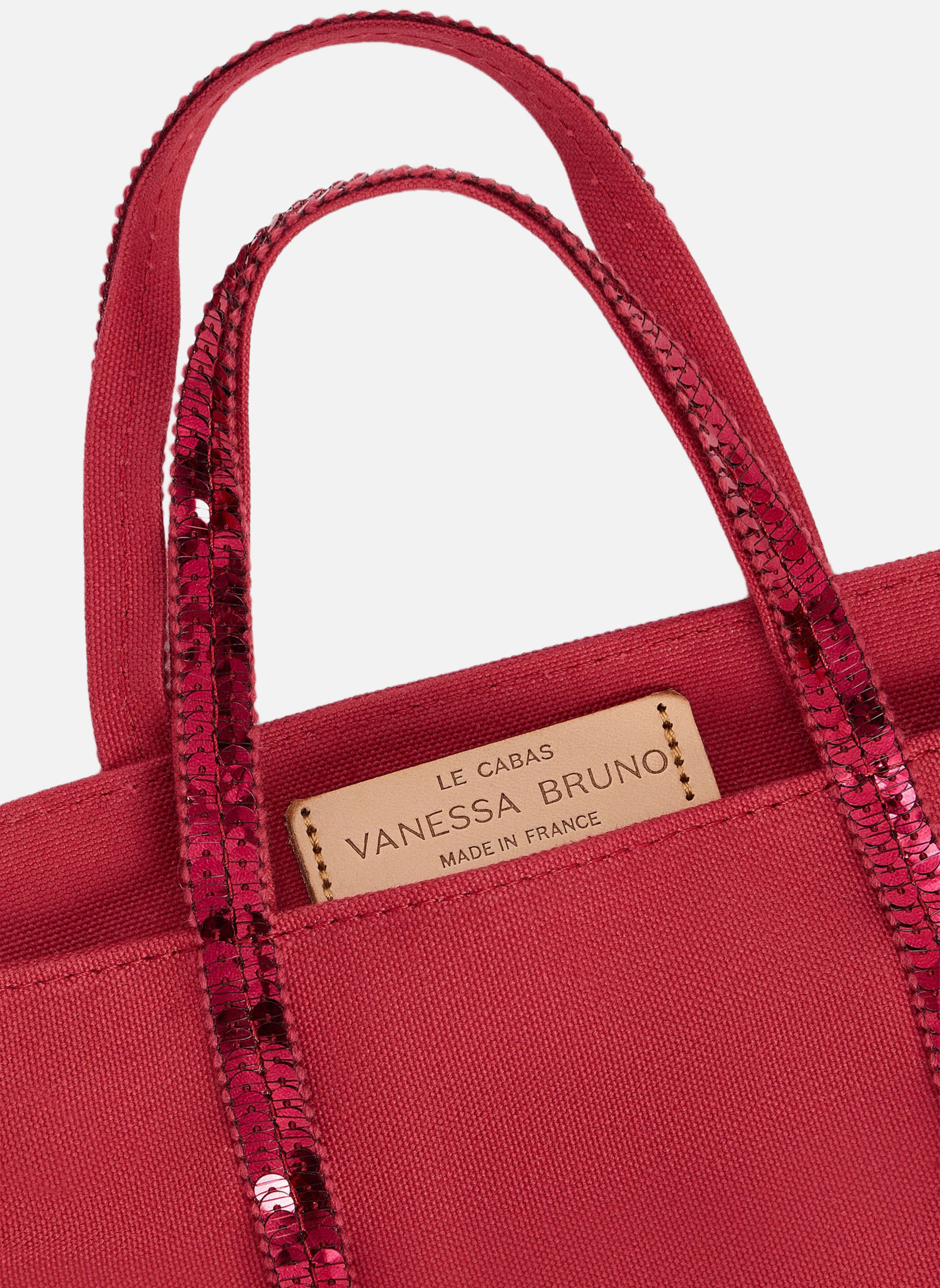 Cabas xs zippé en toile VANESSA BRUNO Rose