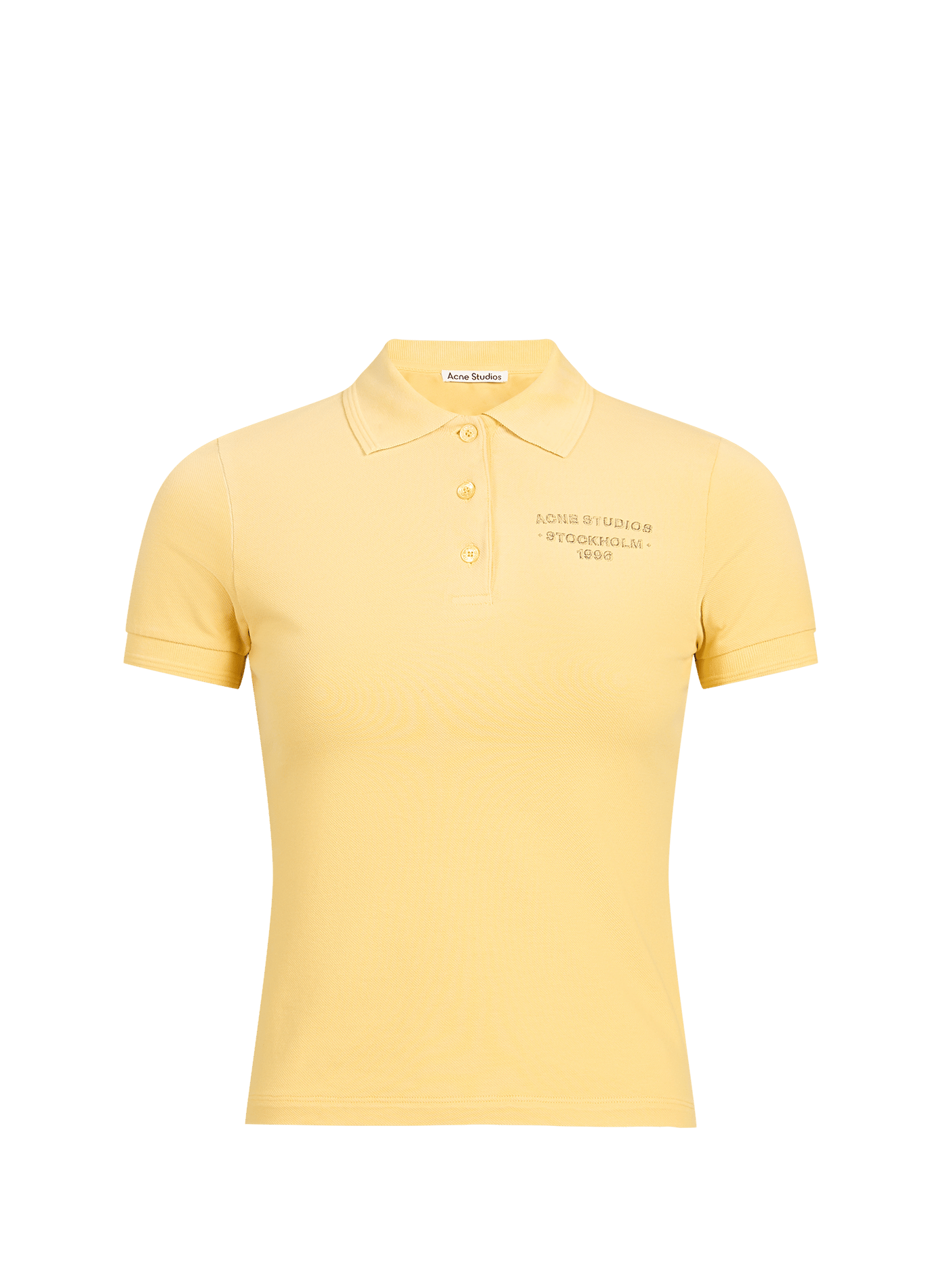 Polo Esimona Sunkissed en coton mélangé ACNE STUDIOS Jaune
