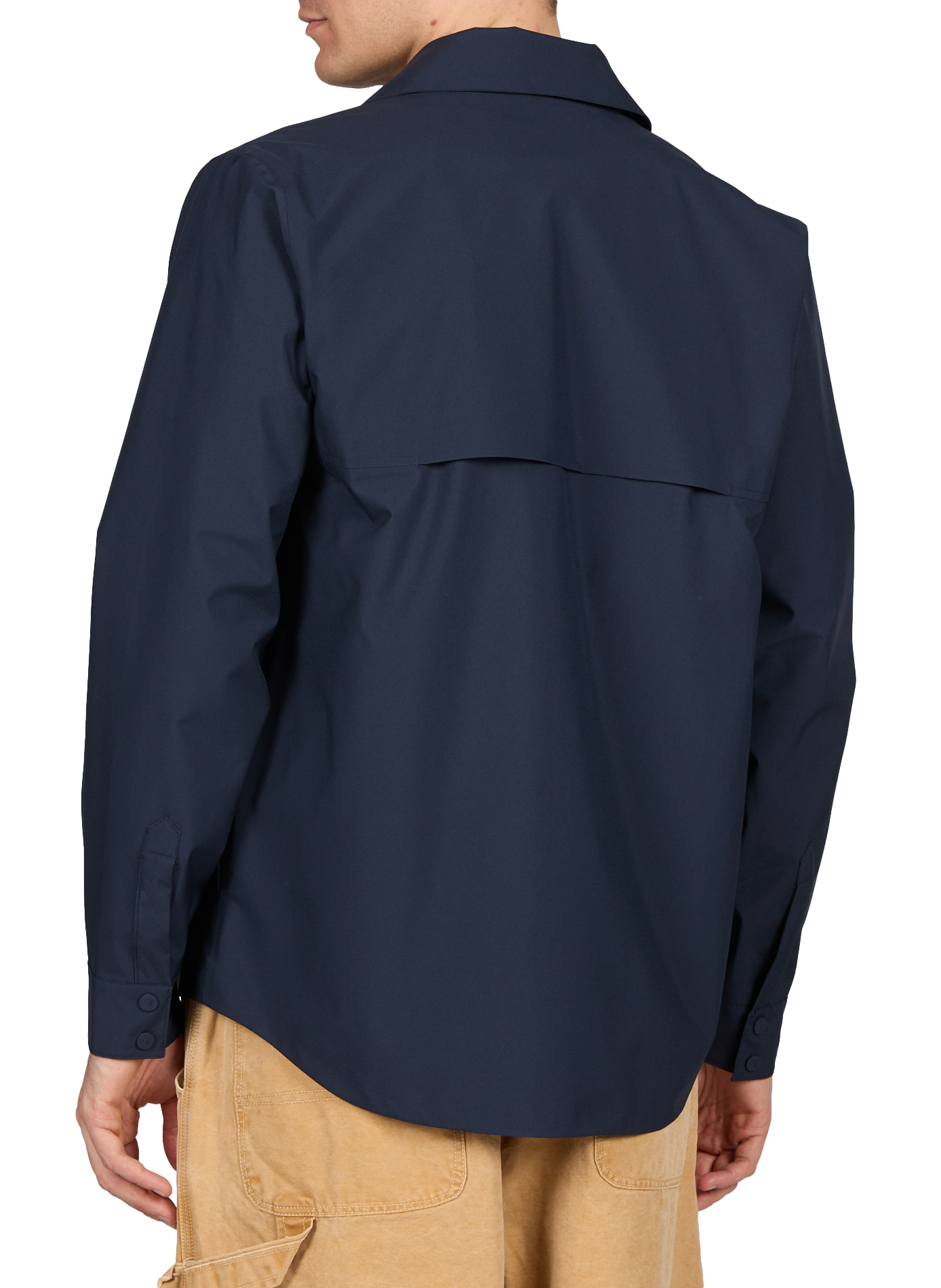 Light waterproof jacket with a classic collar K-WAY Blue