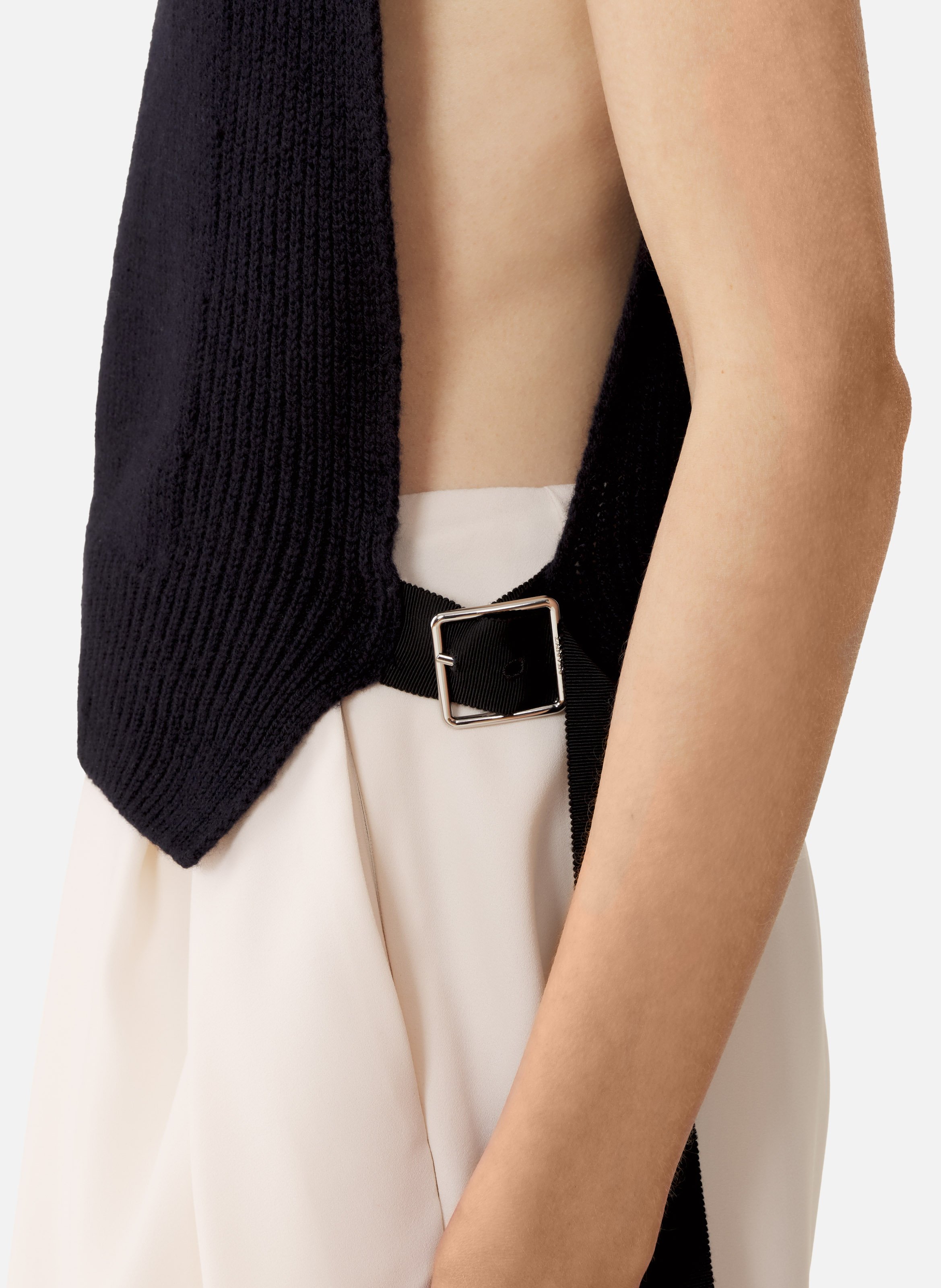 Pull sans manches en cachemire LANVIN Bleu