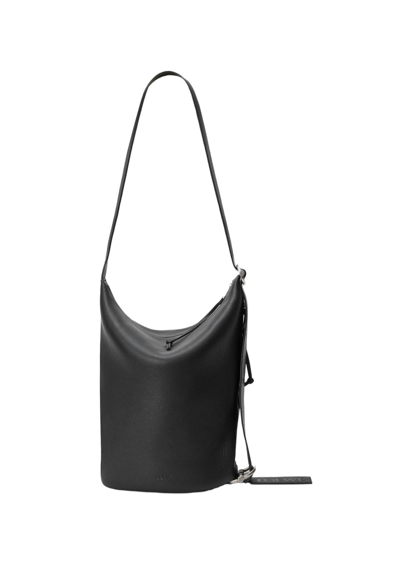 Loop bucket en cuir de veau grainé souple LOEWE Noir