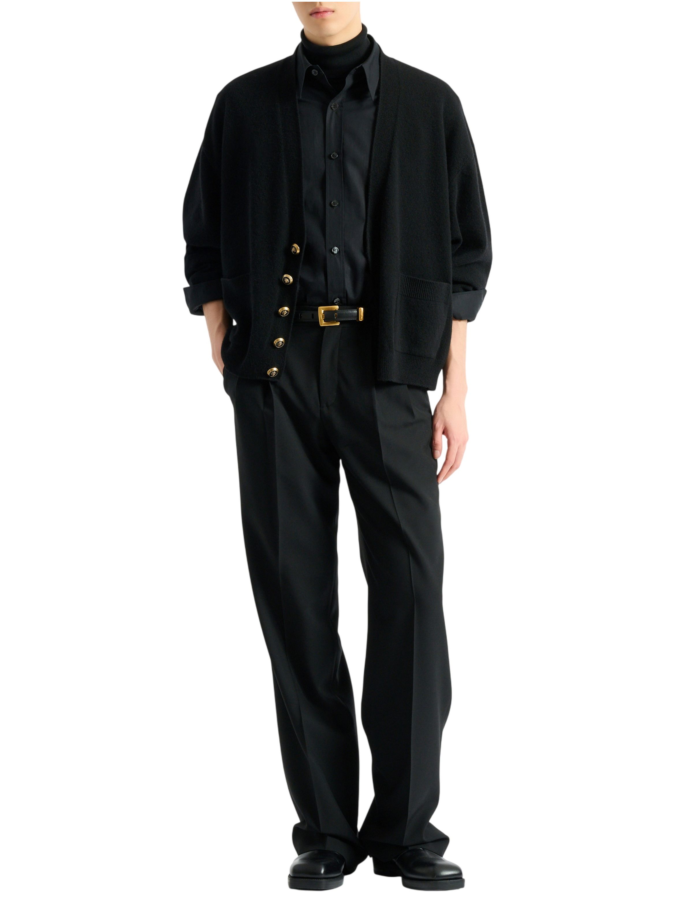 Chemise balmain paris en popeline de coton BALMAIN Noir