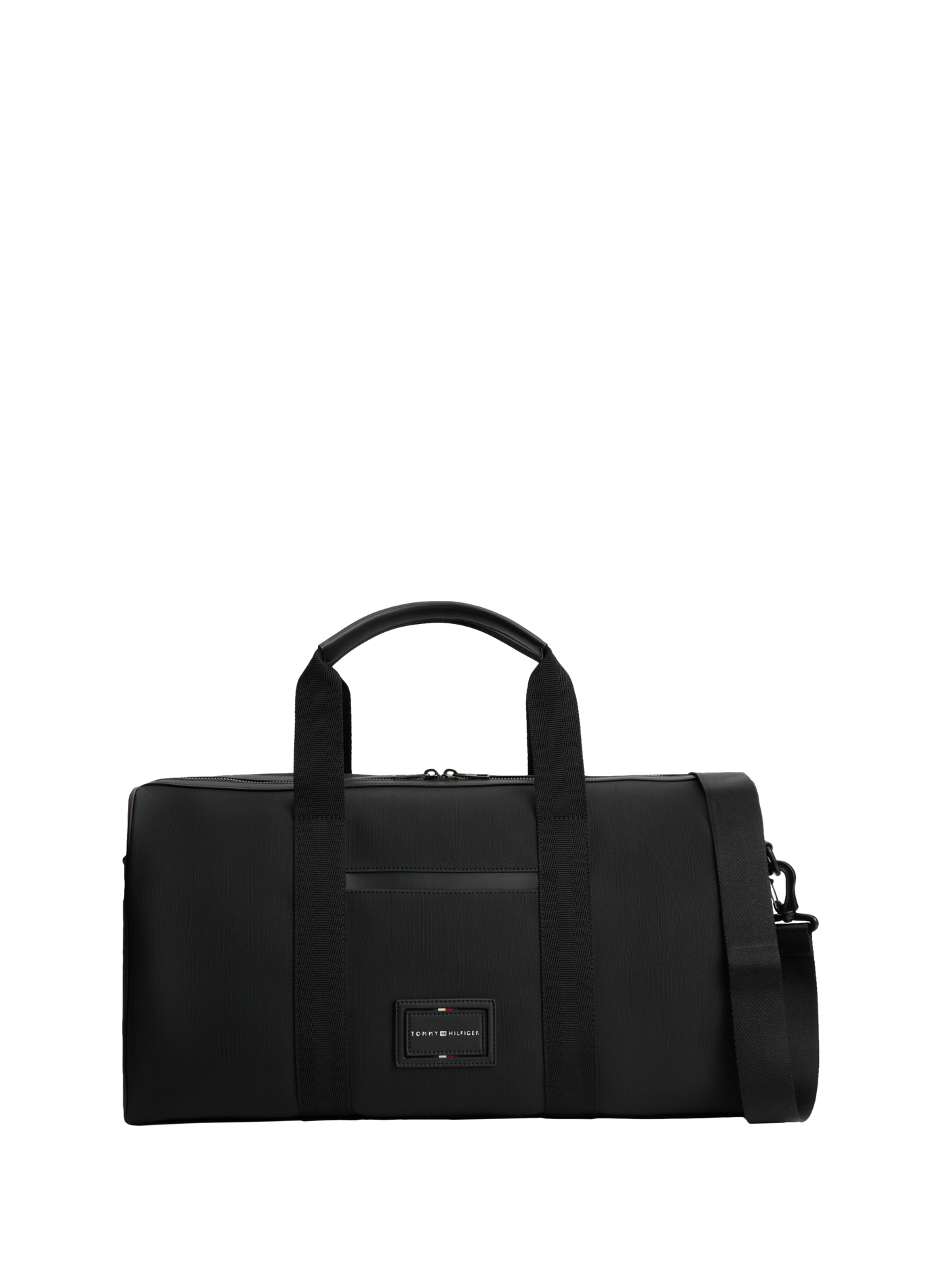 Textured travel bag with embroidered logo TOMMY HILFIGER Black
