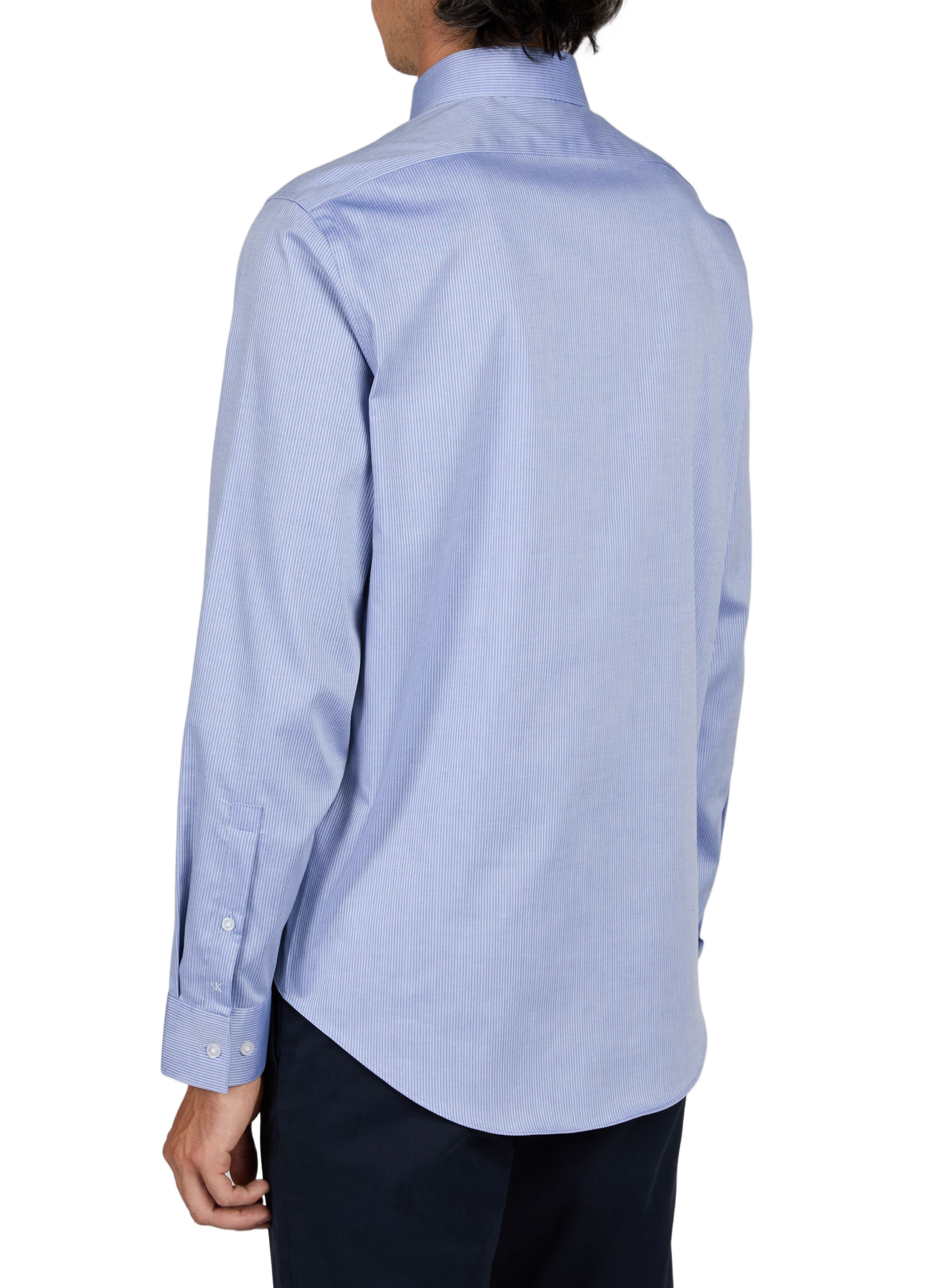 Striped shirt in blended cotton CALVIN KLEIN Blue