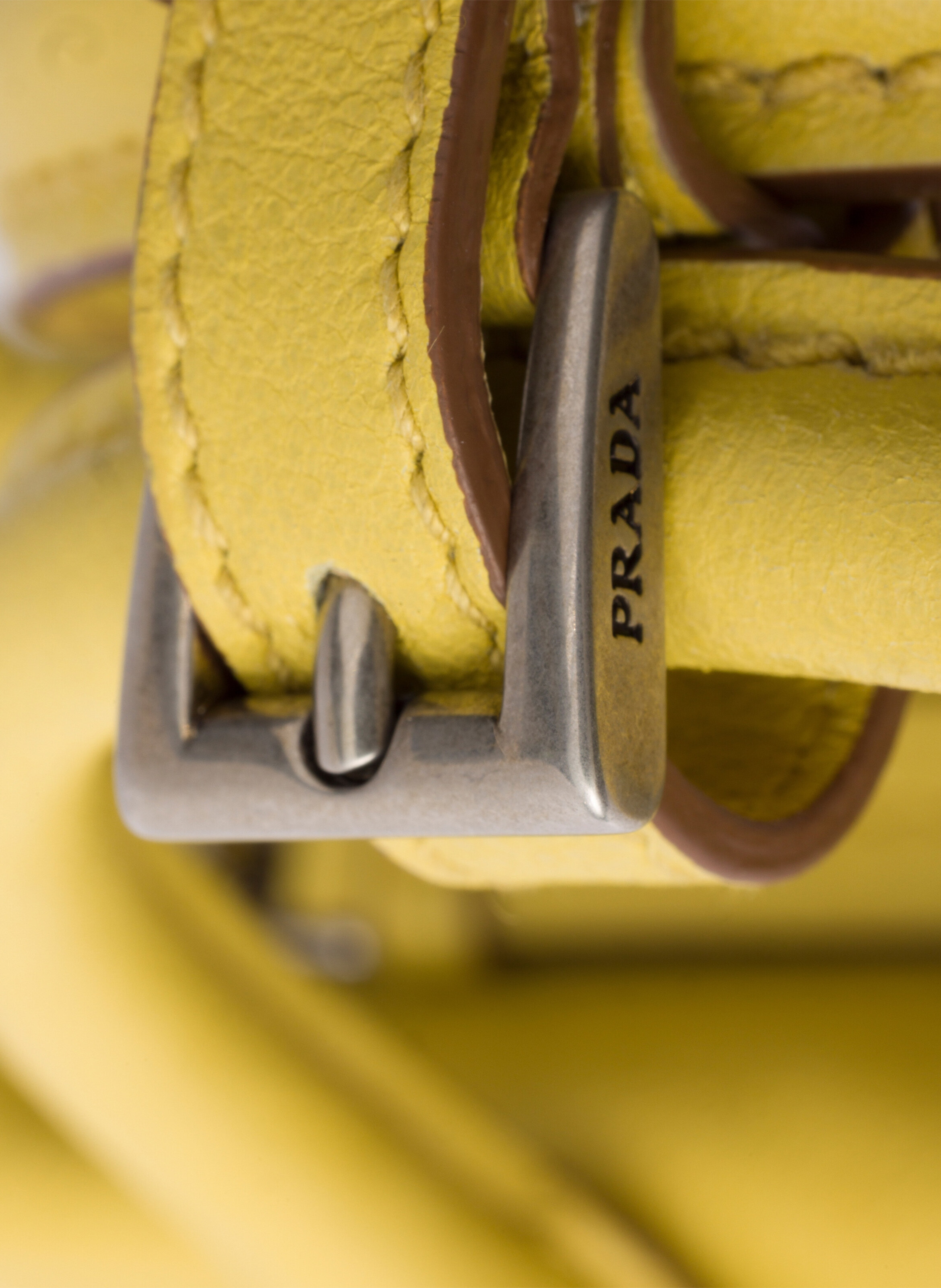 Petit sac prada karin en cuir PRADA Jaune