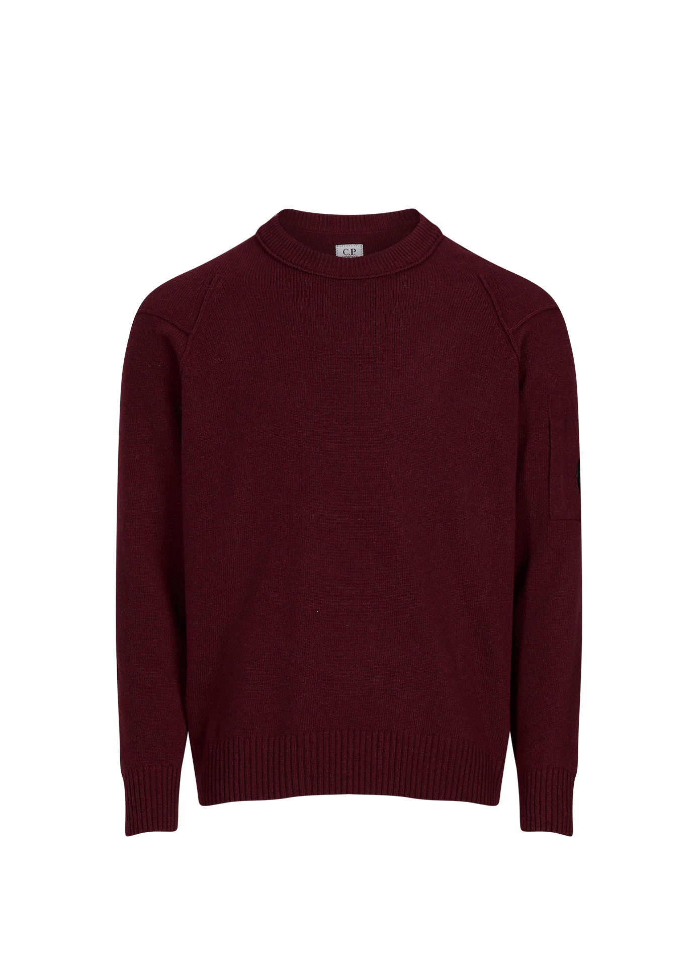 Pull droit en laine mélangé CP COMPANY Rouge