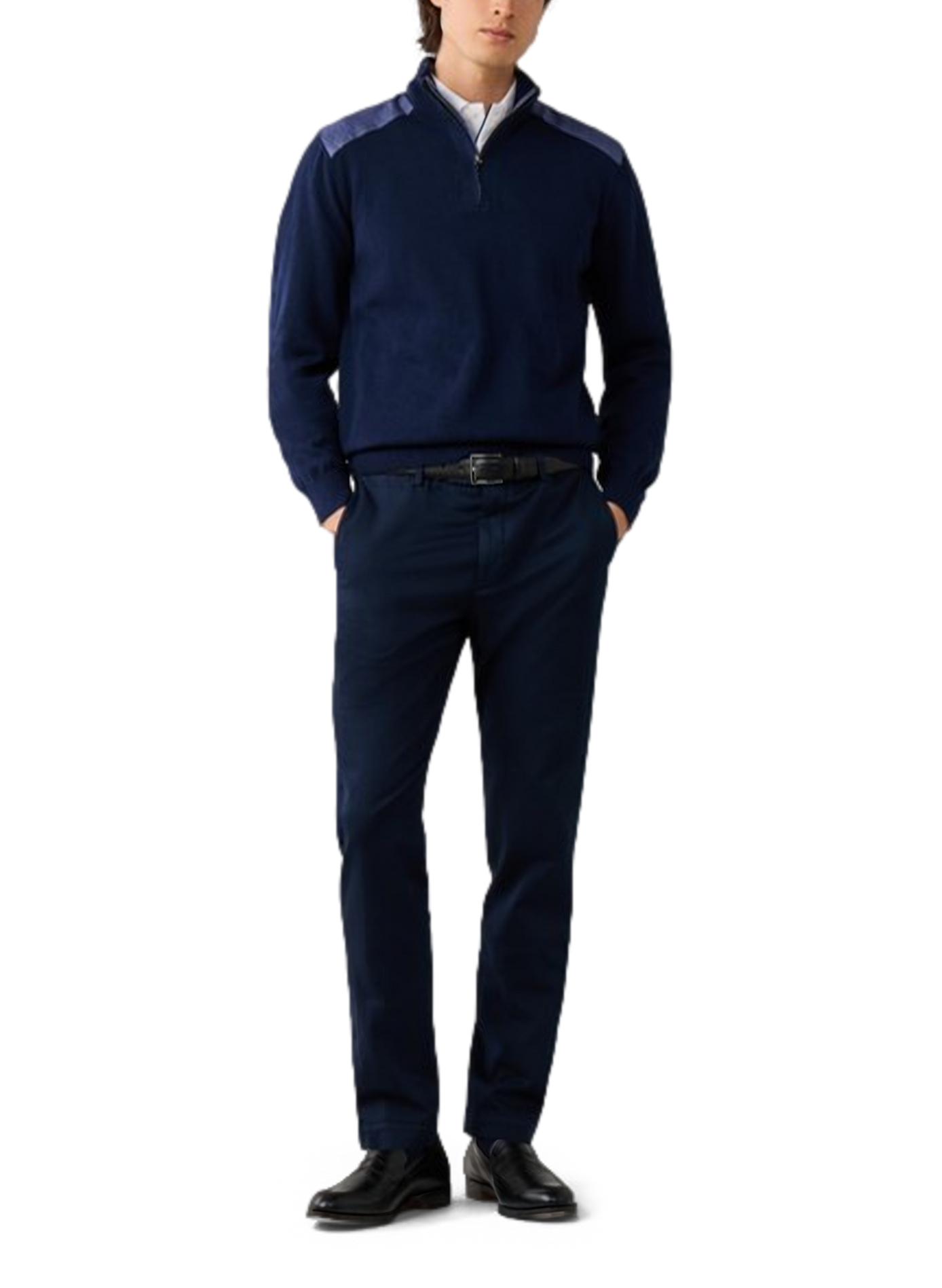 Schmale Baumwollhose HACKETT Blau