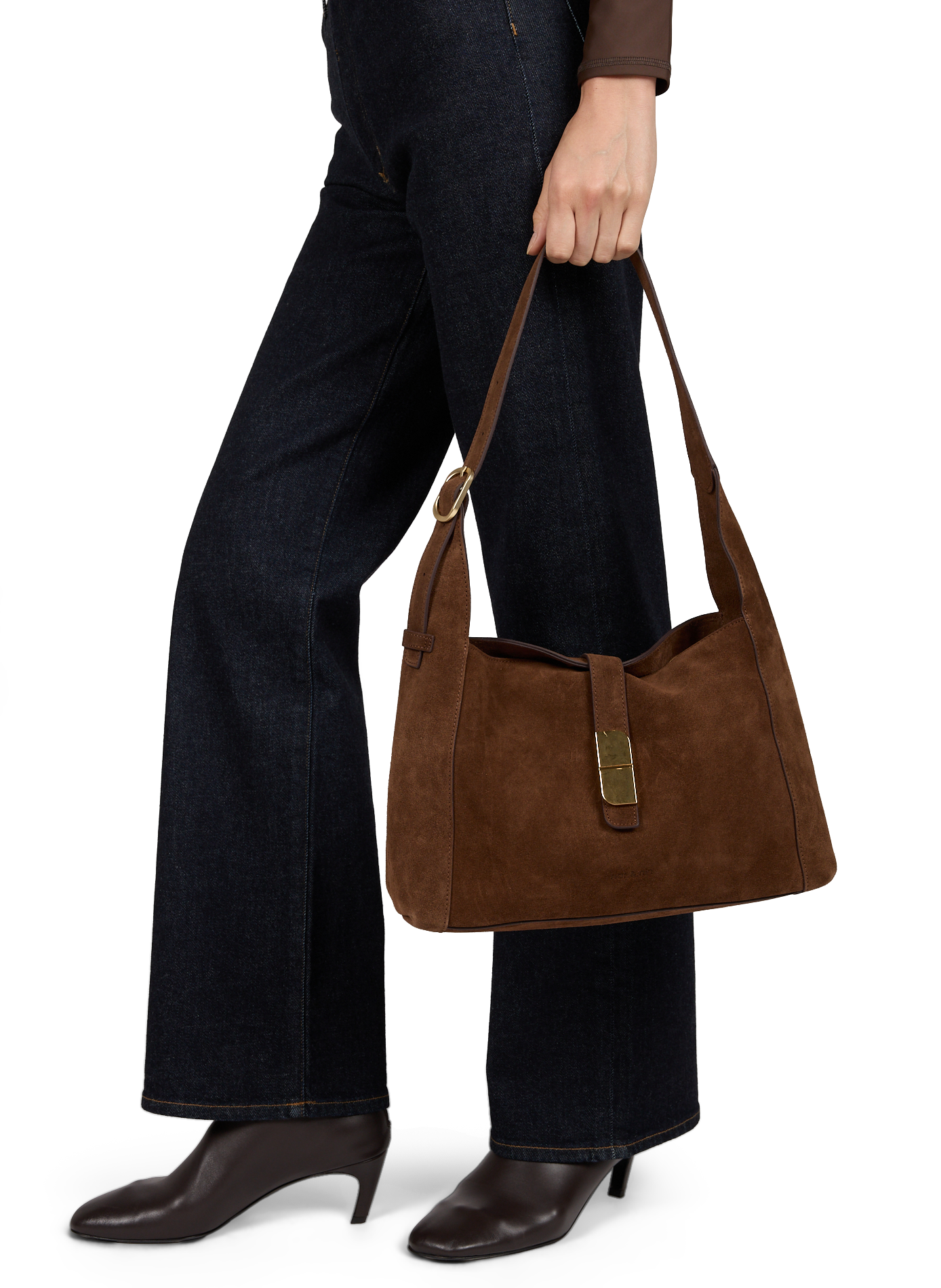 Sac porté épaule Rachel en cuir NAT & NIN Marron