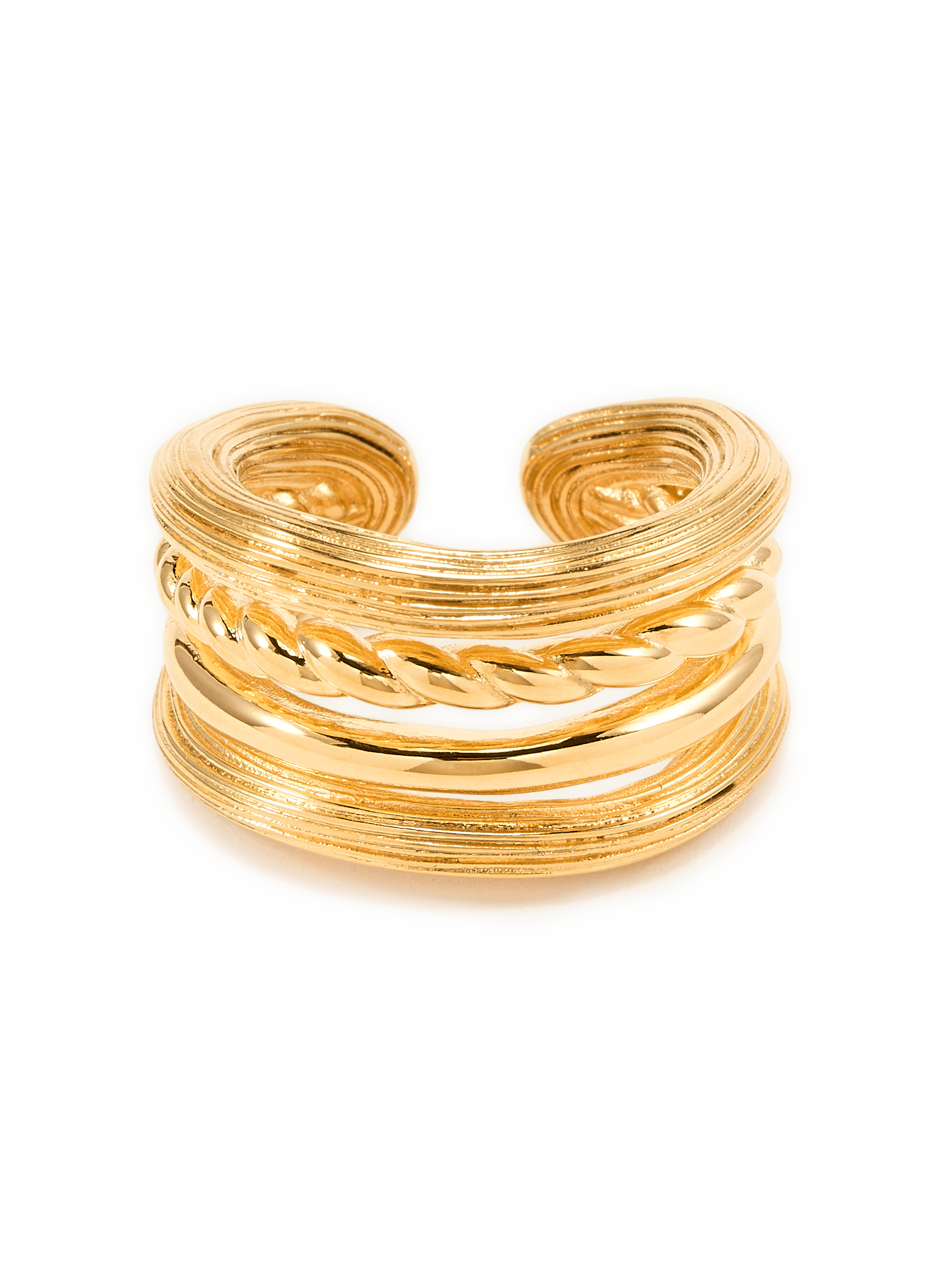 Twisted Letaba Ring AURELIE BIDERMANN Golden