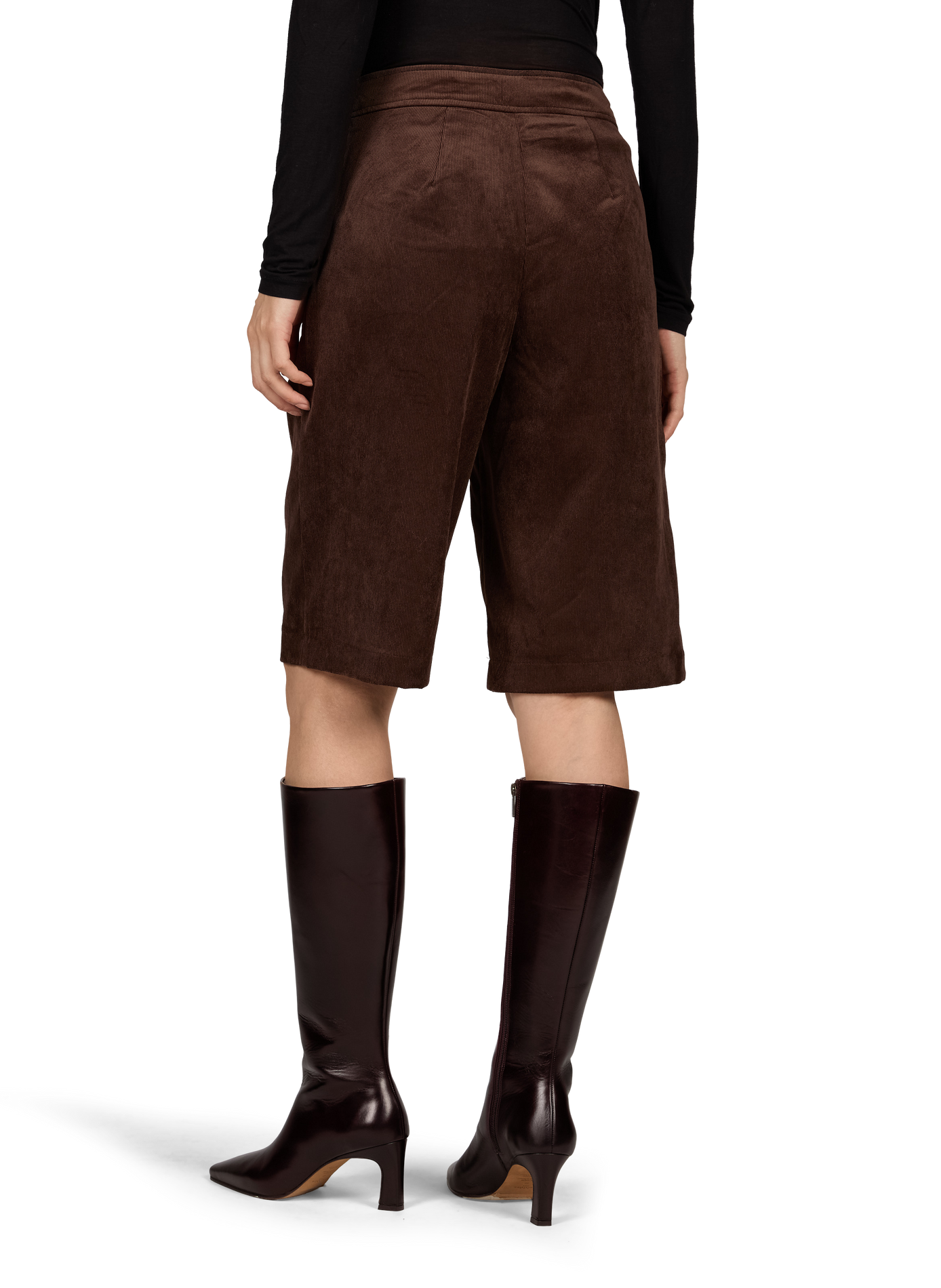 Corduroy Bermuda shorts VILA Brown