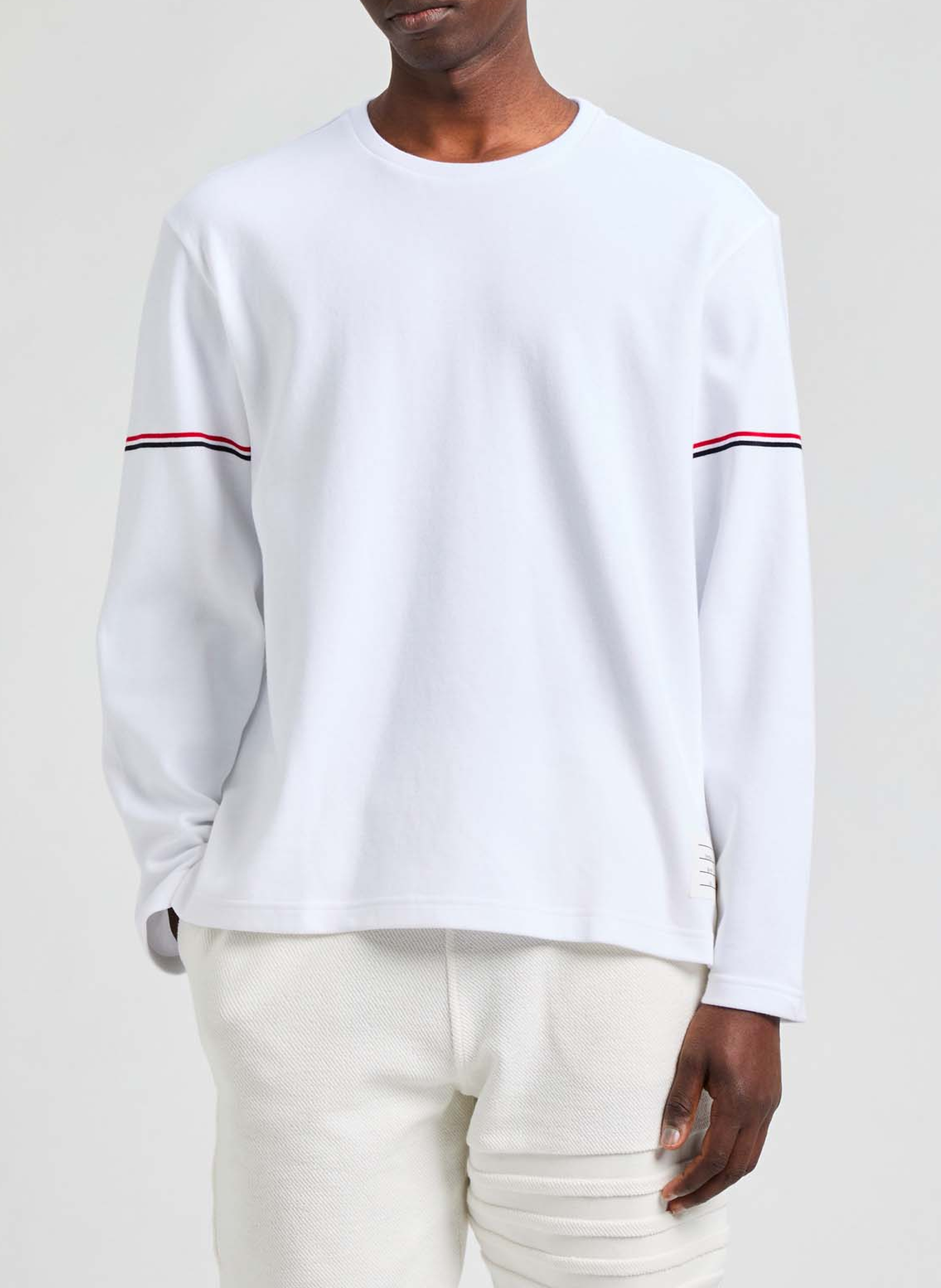 Oversize-Sweatshirt THOM BROWNE Weiss