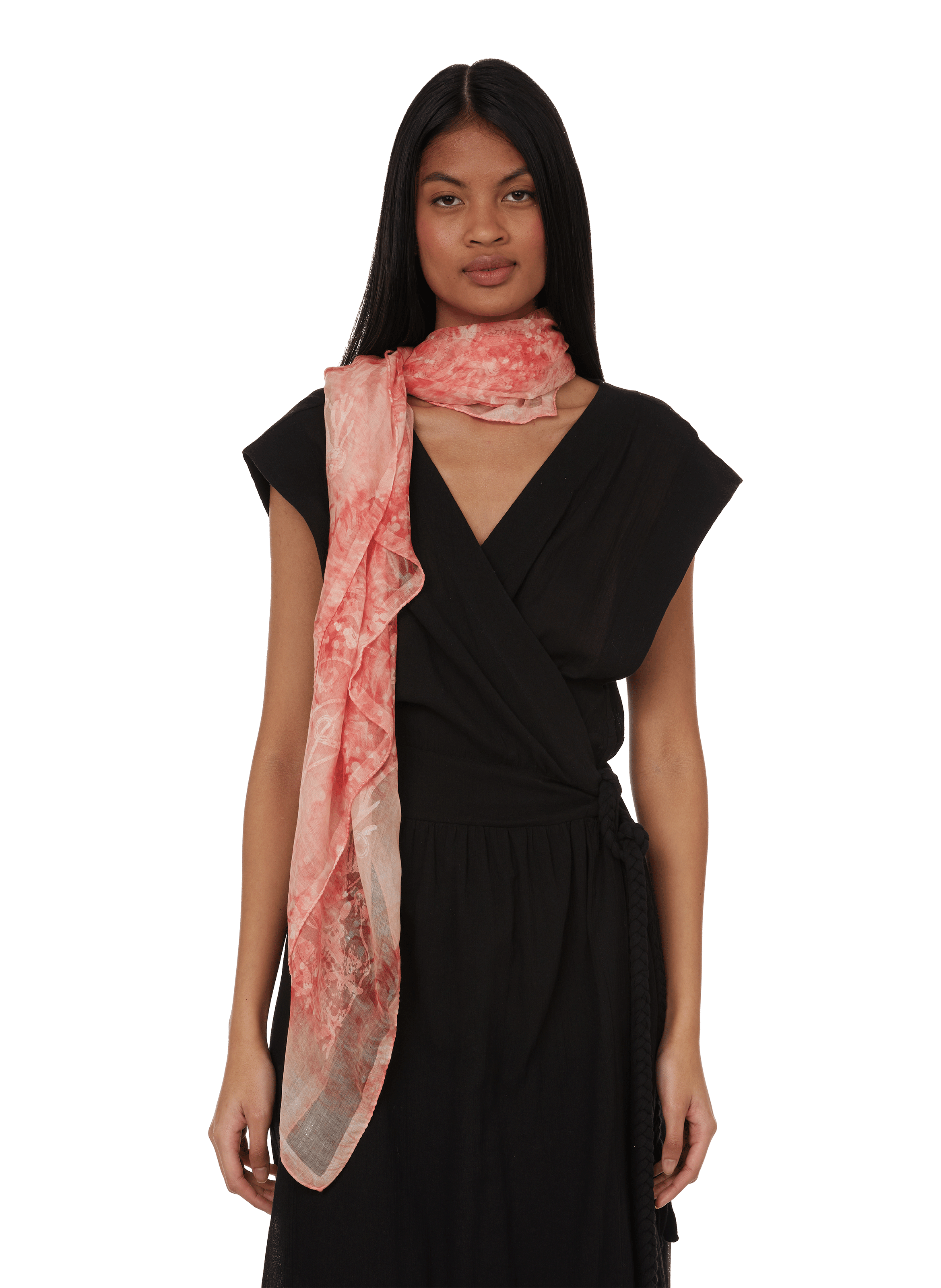 Foulard Underwater ALEXANDER MCQUEEN Rouge