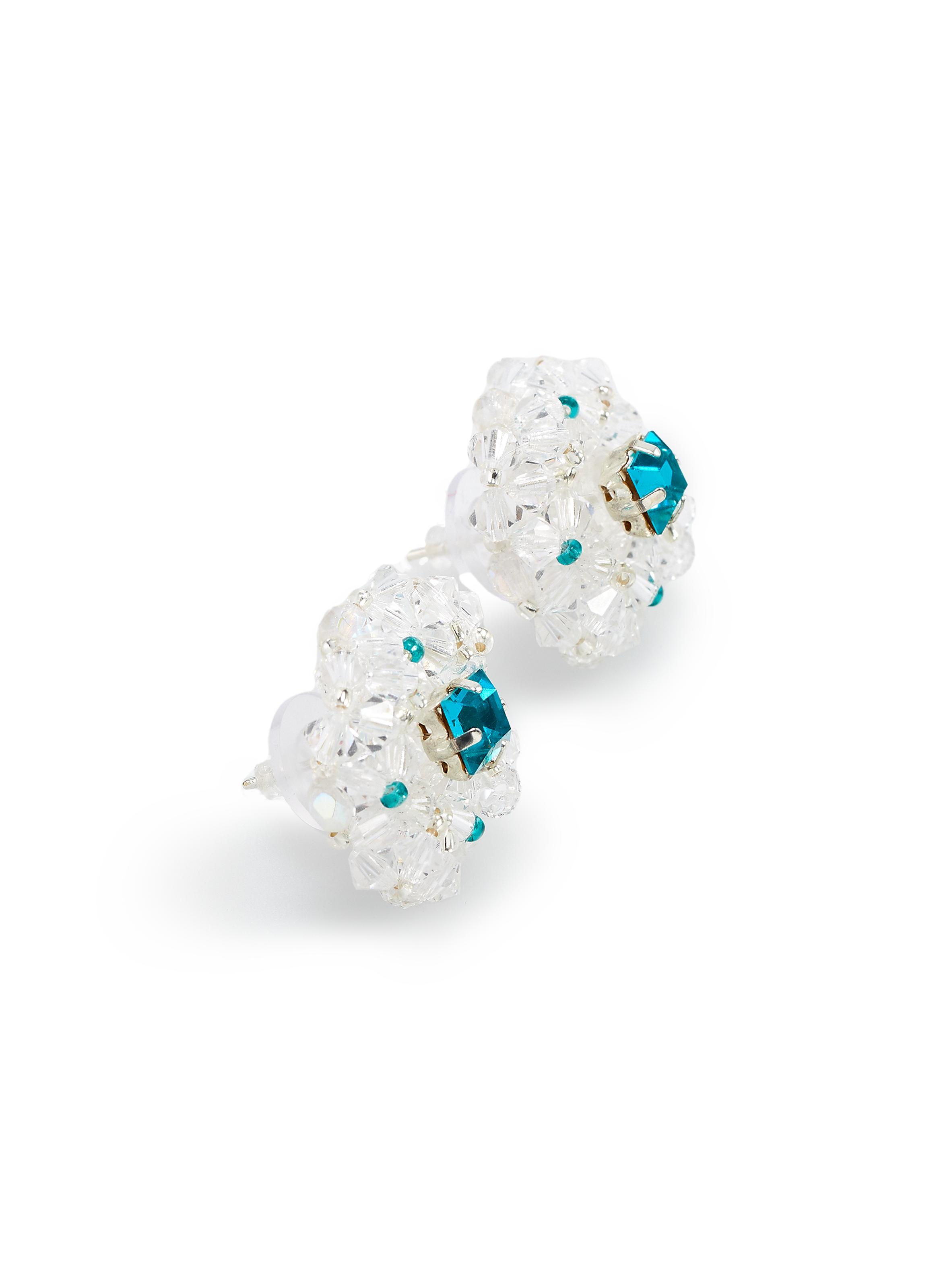 Boucles d'oreille en perles KISSES X Transparent