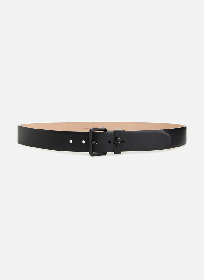 Dimensions: 4 cm (1.6 in)
	
	Plain-coloured
	
	Buckle
	
	Engraved logo on the inside
	
	Five-hole adjustment ALEXANDER MCQUEEN