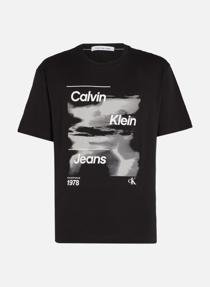 CALVIN KLEIN printed cotton T-shirt