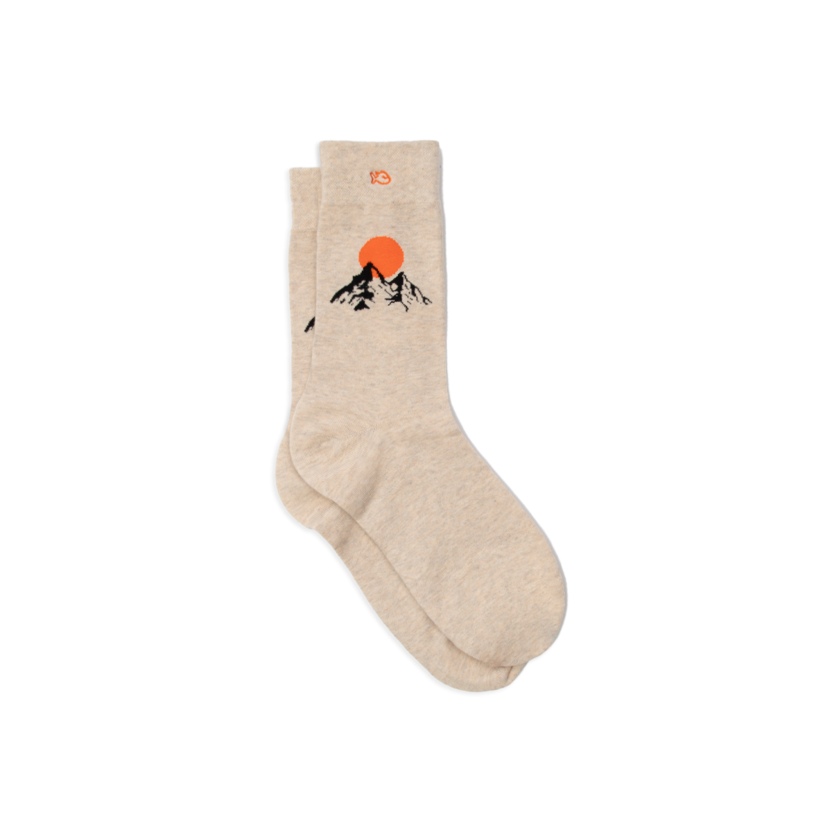 Chaussettes en coton peigné à motifs BILLYBELT Beige
