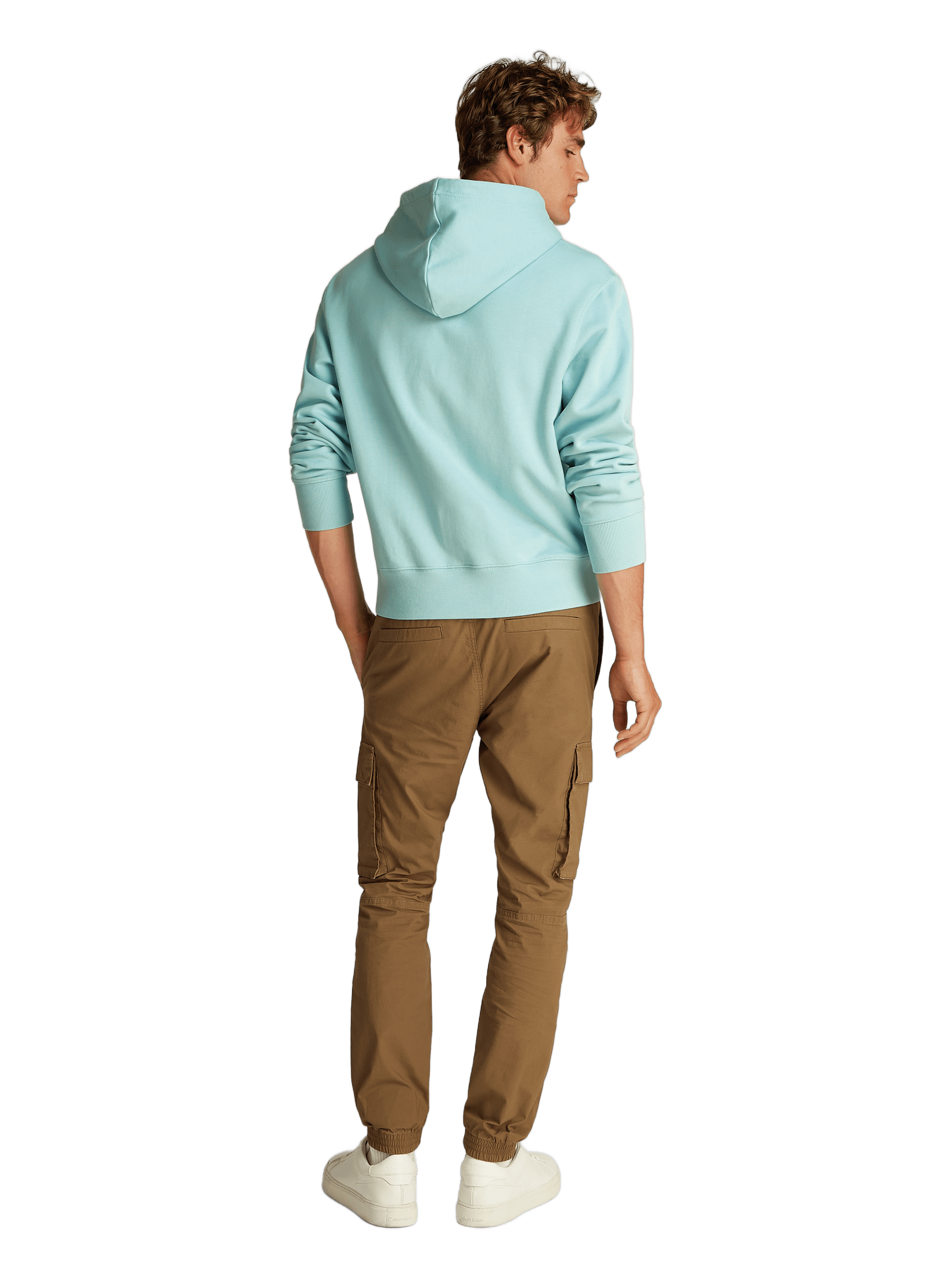Hoodie en coton  CALVIN KLEIN Vert