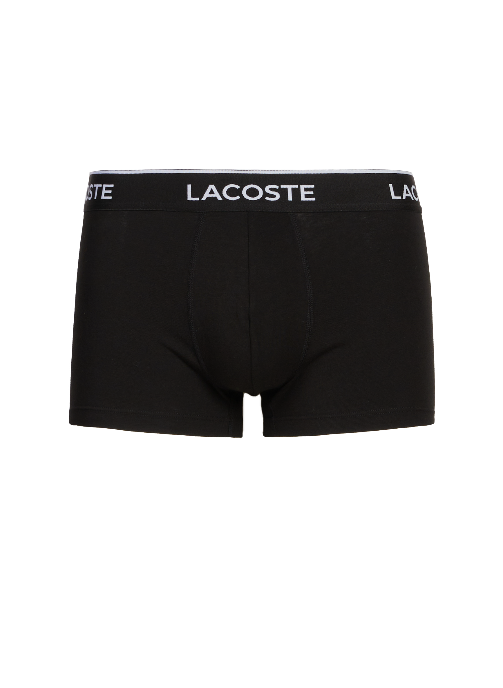  Pack of three cotton boxers LACOSTE Black