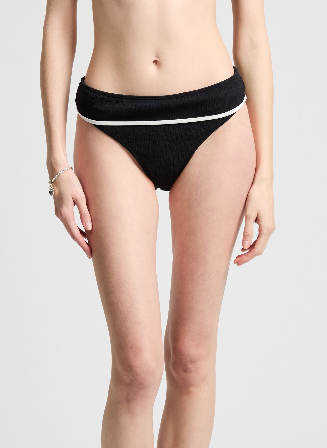 Ribbed bikini bottom LIVIA Blue