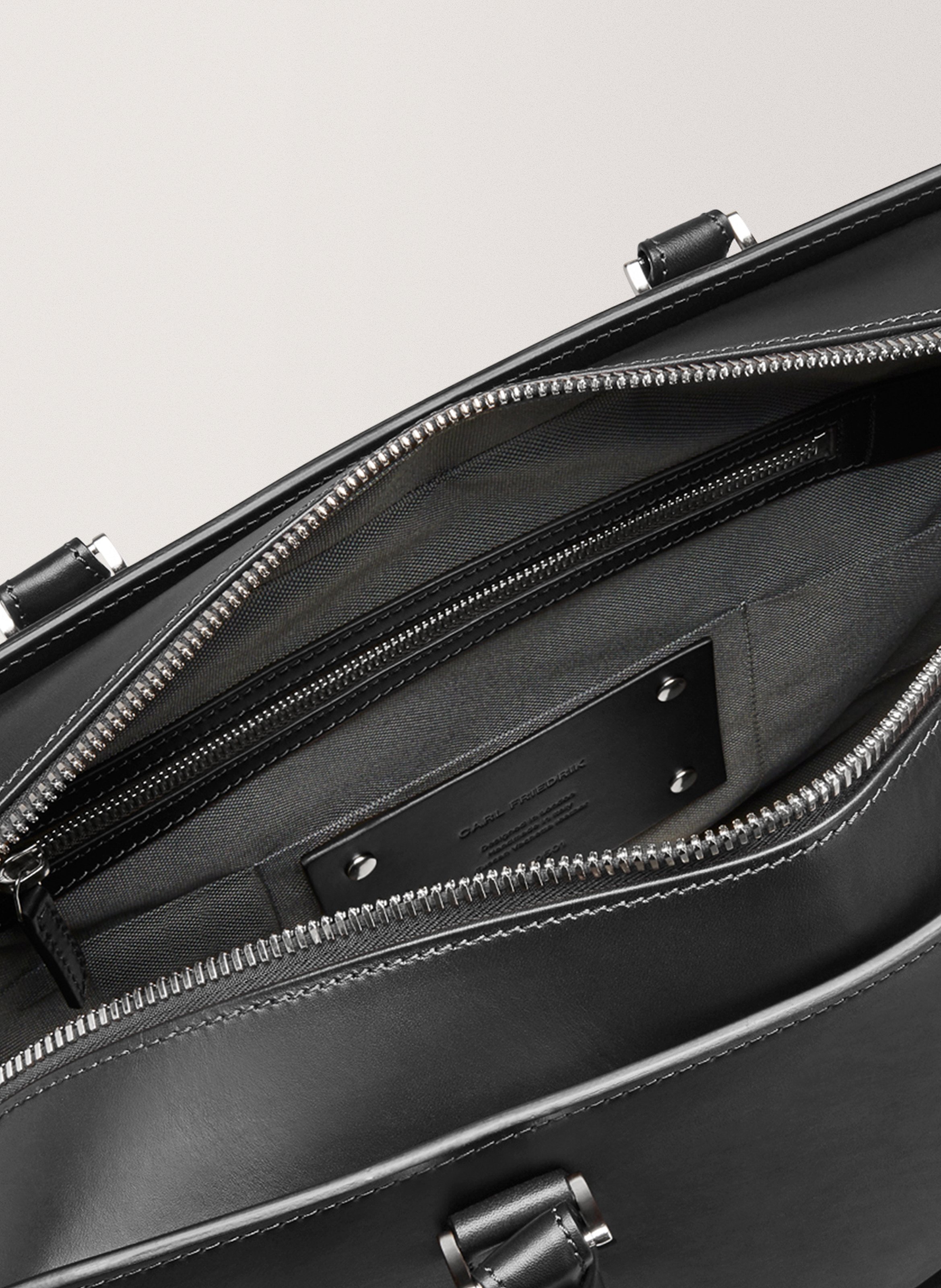 Sac de voyage 'palissy overnight' en cuir vachetta CARL FRIEDRIK Noir