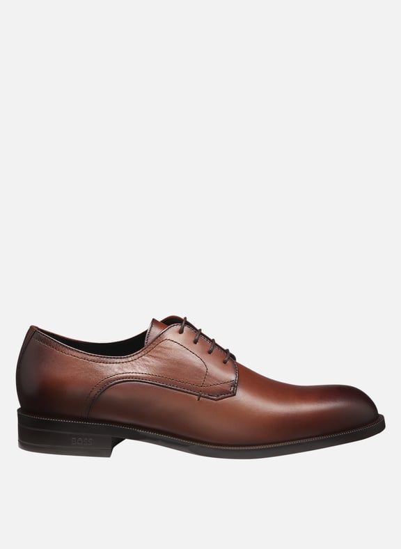 Chaussures de villes à lacets en cuir Marron by BOSS BOSS Chaussures de villes à lacets en cuir Marron