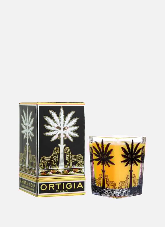 Ambra Nera - Bougie large square by ORTIGIA ORTIGIA Ambra Nera - Bougie large square