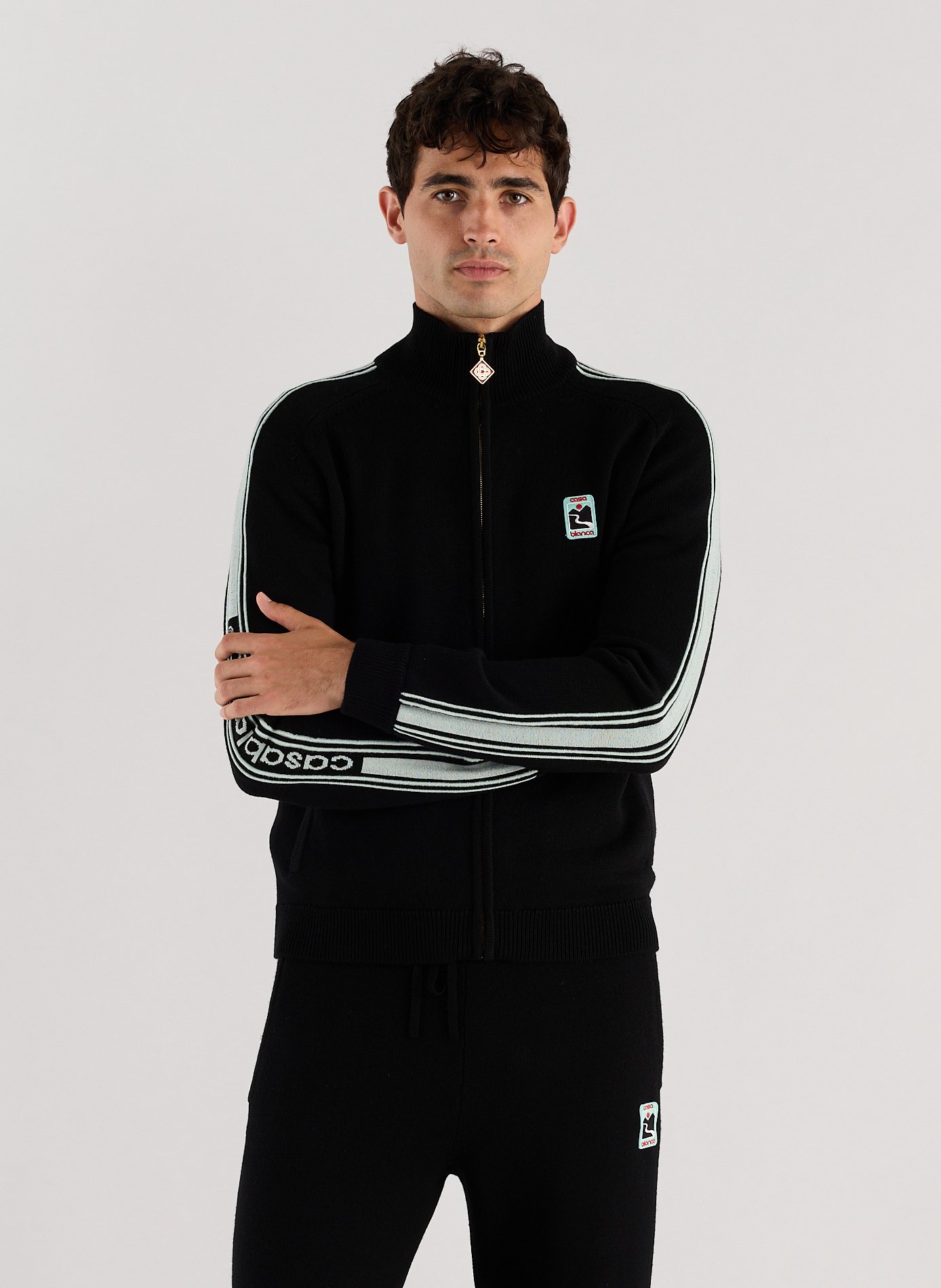 Zip-up hoodie CASABLANCA PARIS Black