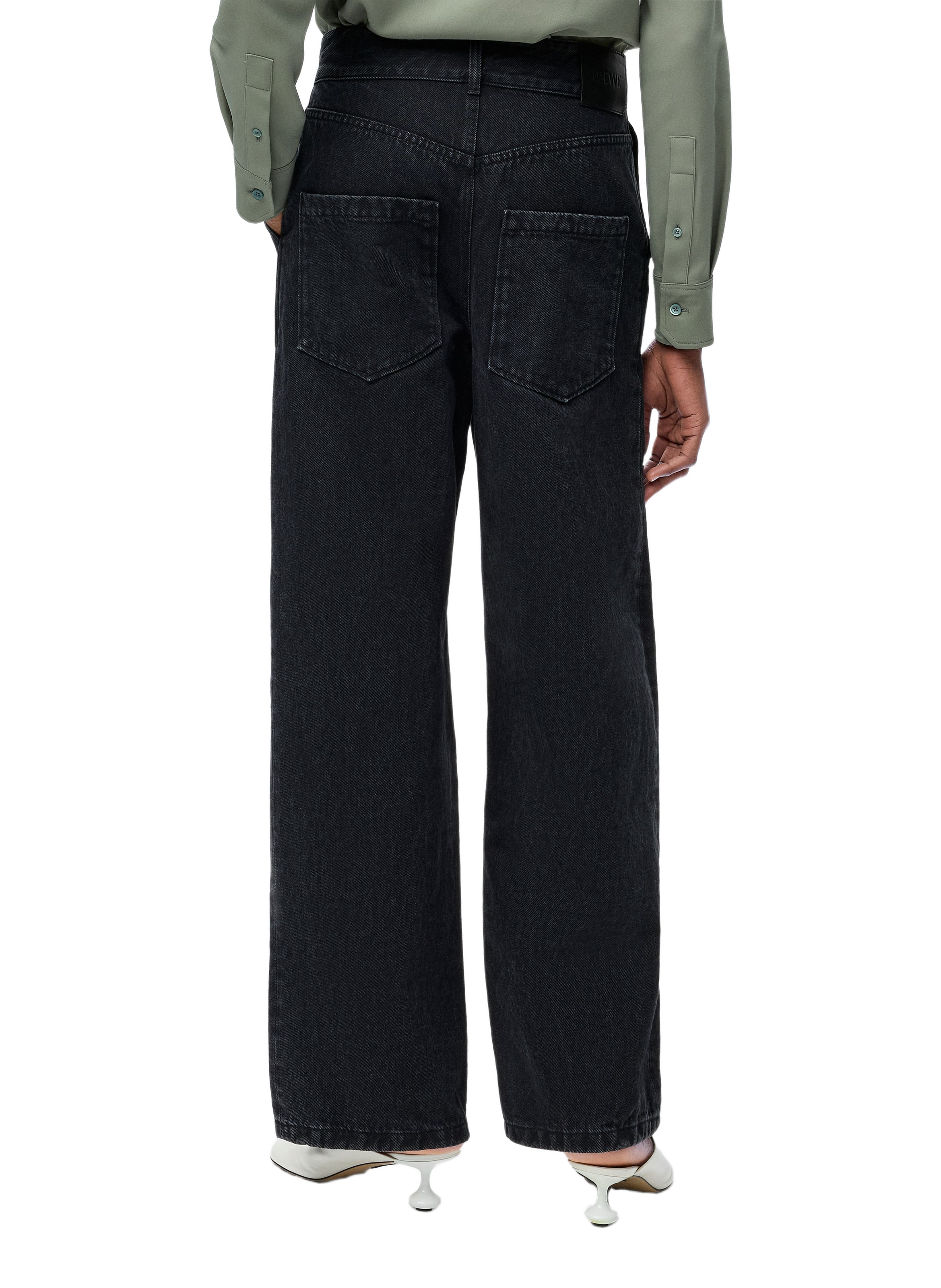 Baggy Anagram denim jeans LOEWE Black