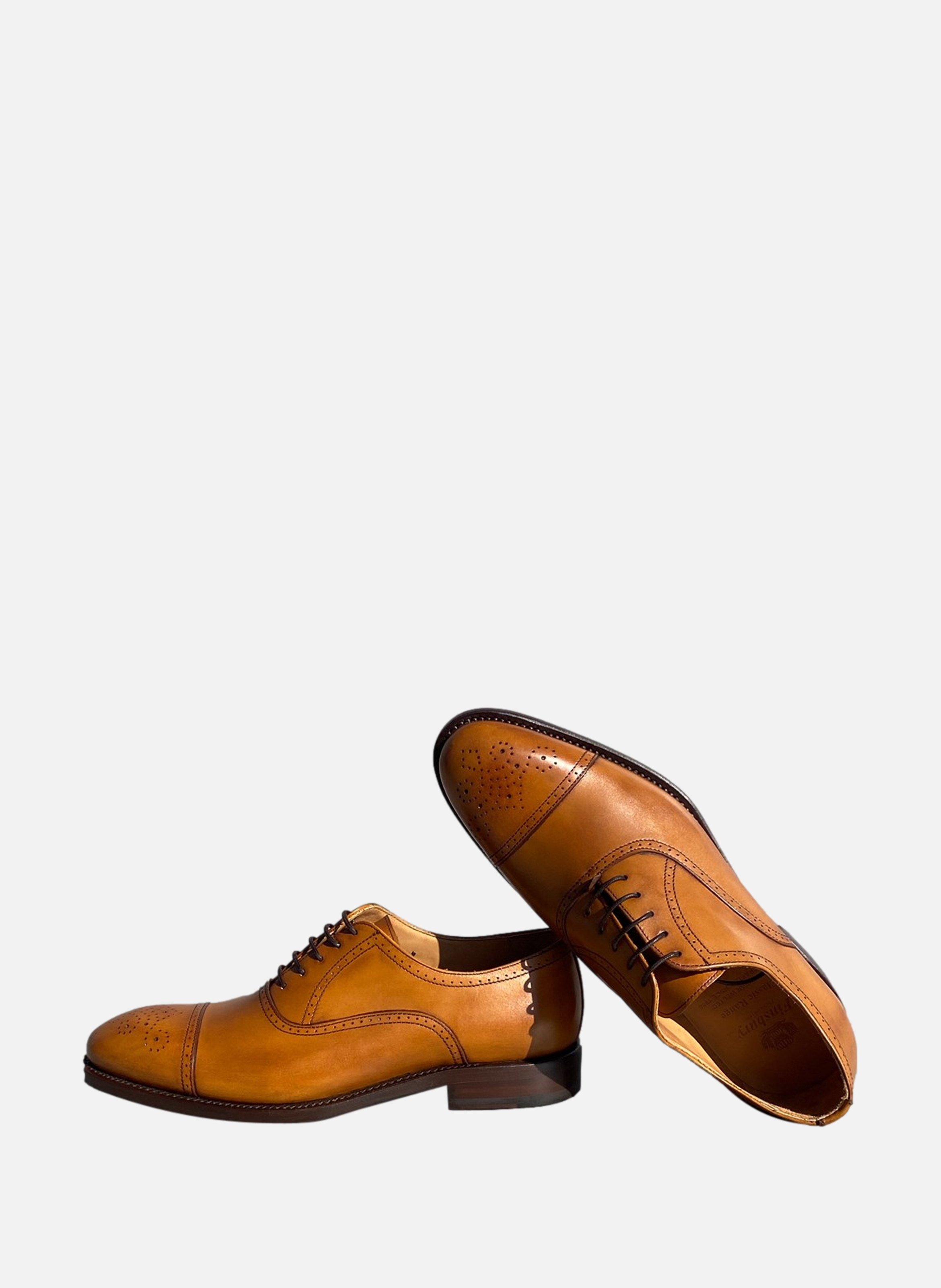 Richelieu cuir diplomat FINSBURY Marron