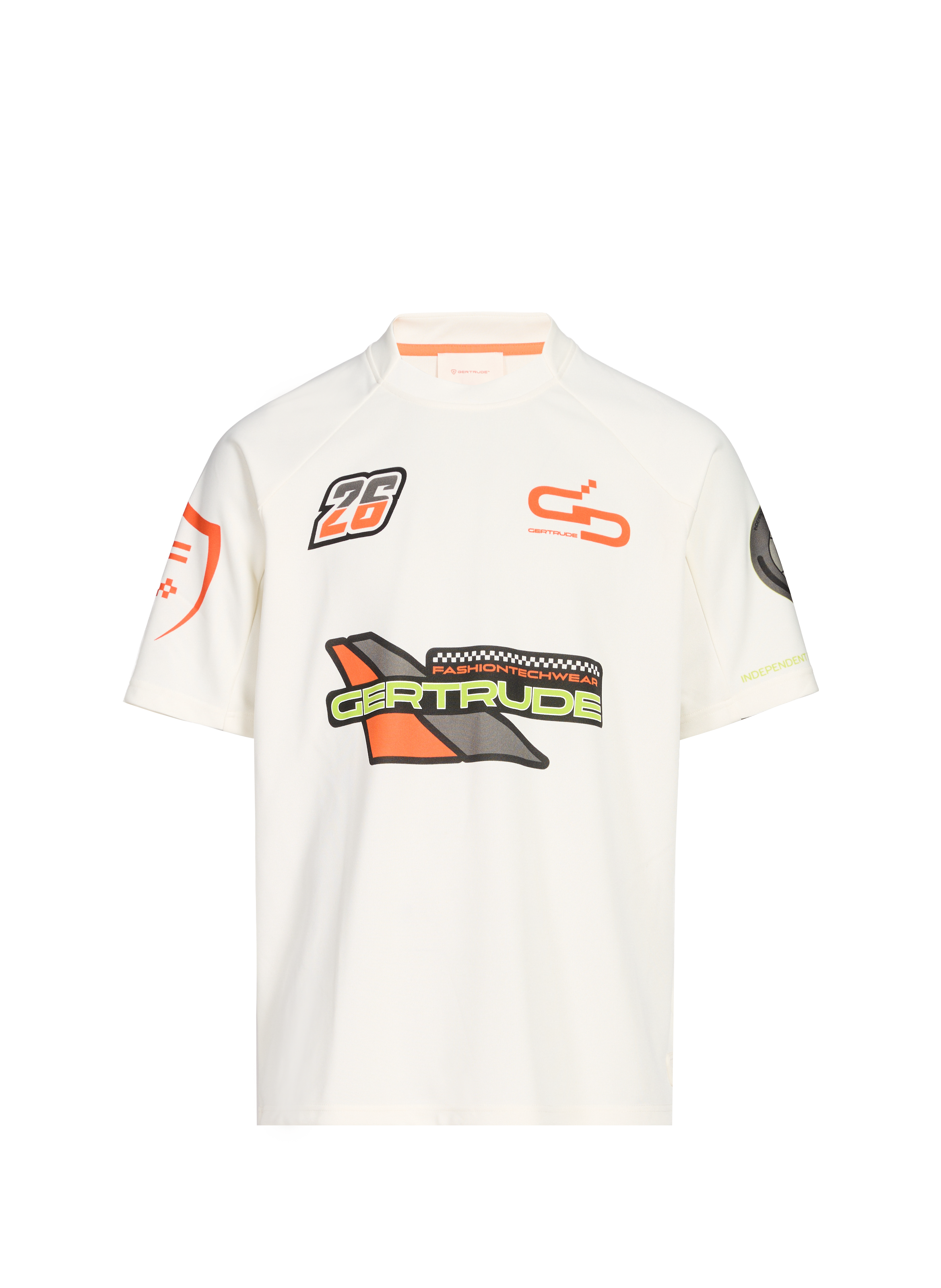 Printed baseball T-shirt GERTRUDE ET GASTON Beige