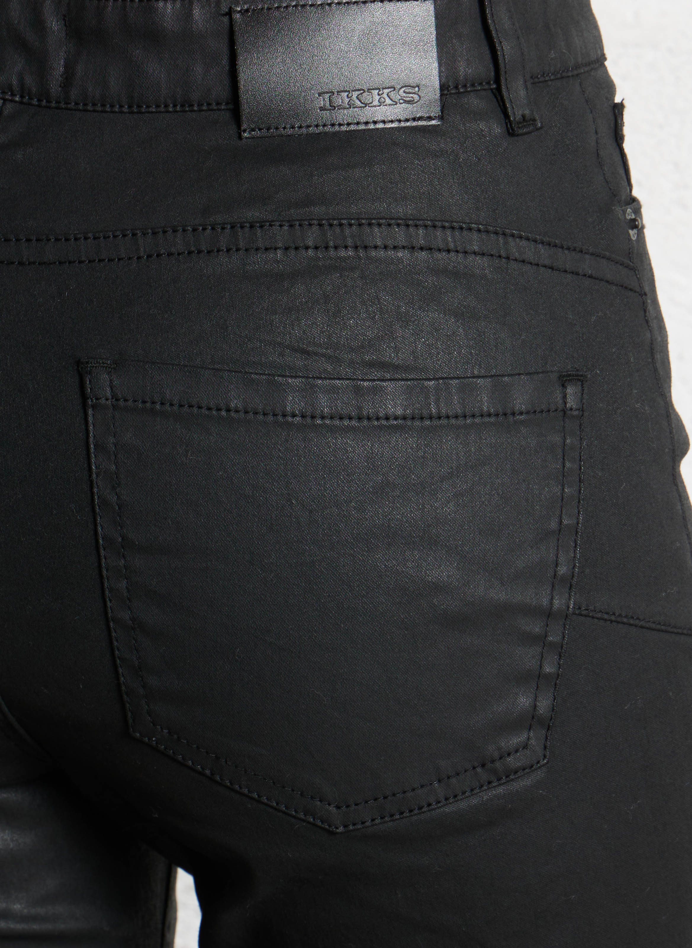 Jean bootcut enduit victoria IKKS Noir