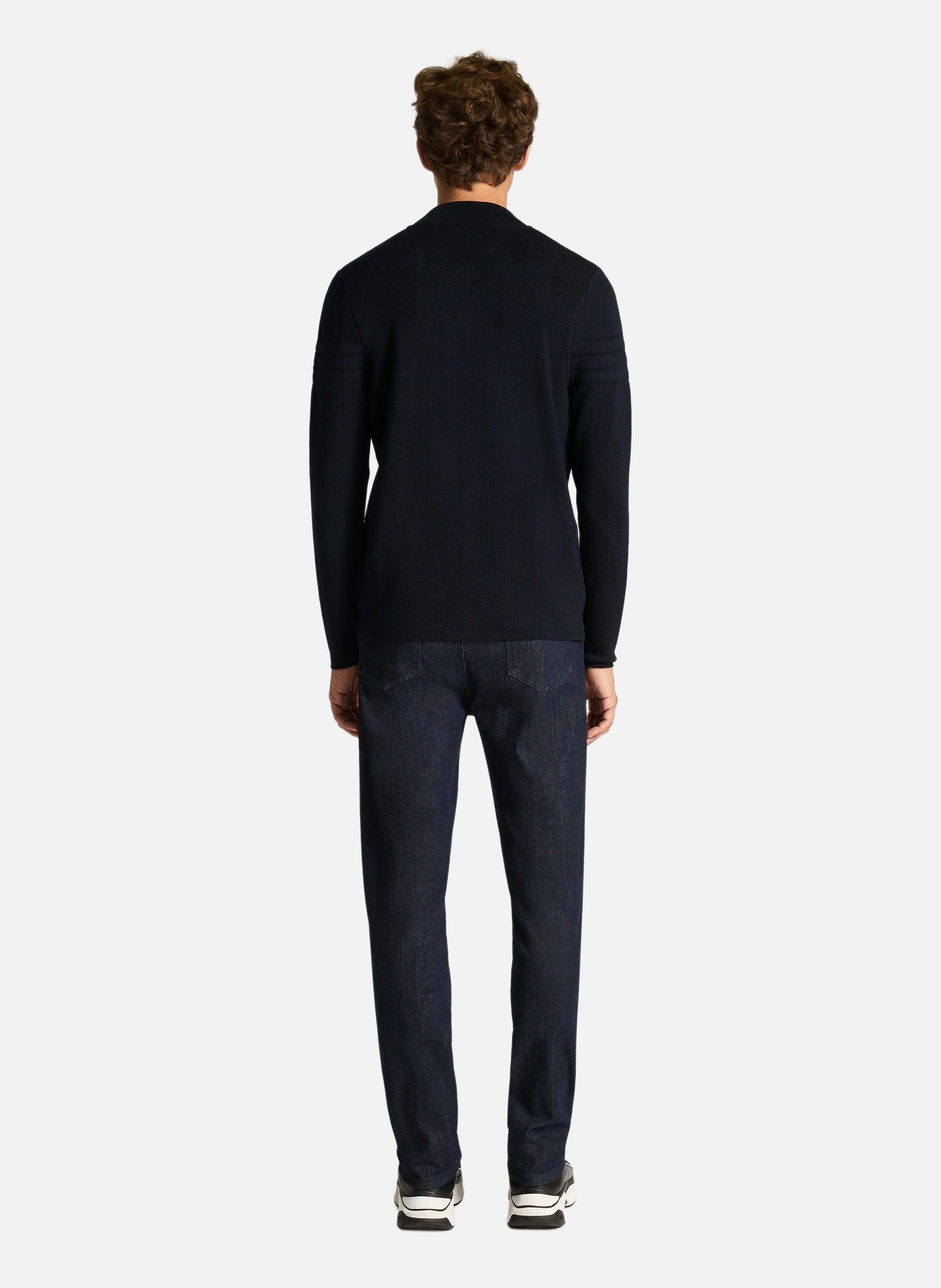 Gilet bastien col montant coupe regular Bleu