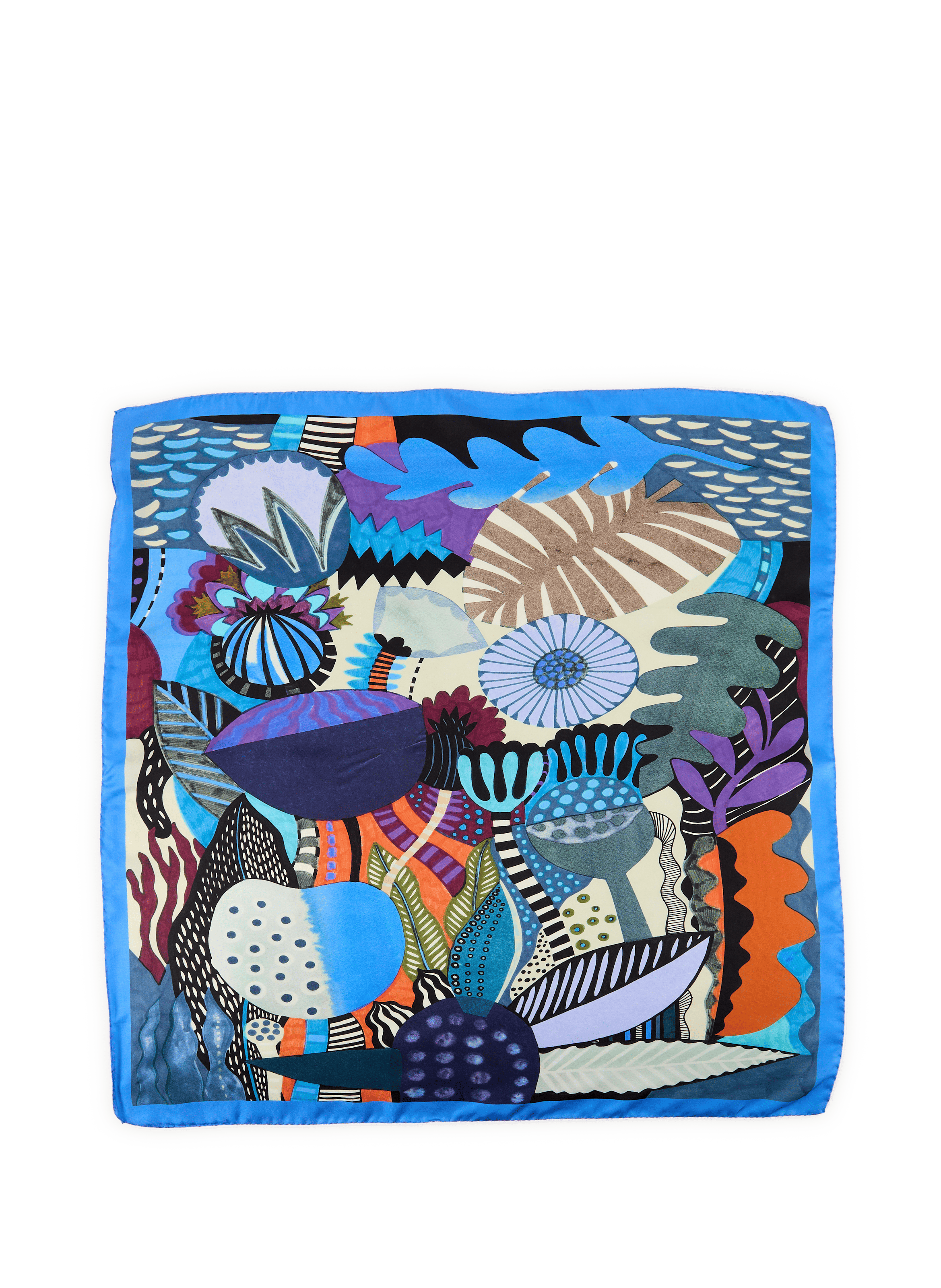 Printed silk scarf AU PRINTEMPS PARIS Multicolour