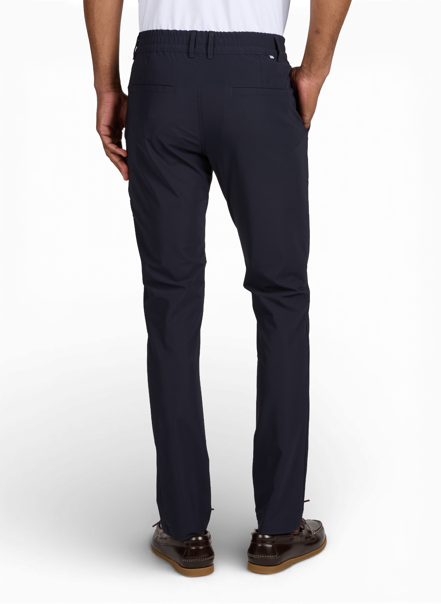 Plain slim-fit trousers 1789 CALA Blue
