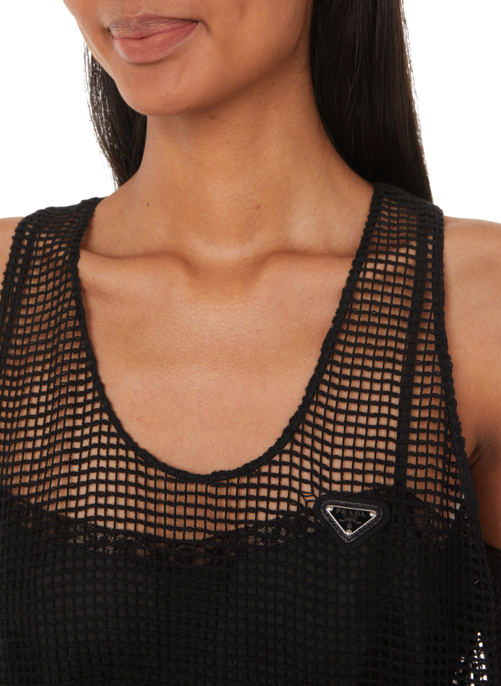 Robe en mesh PRADA Noir