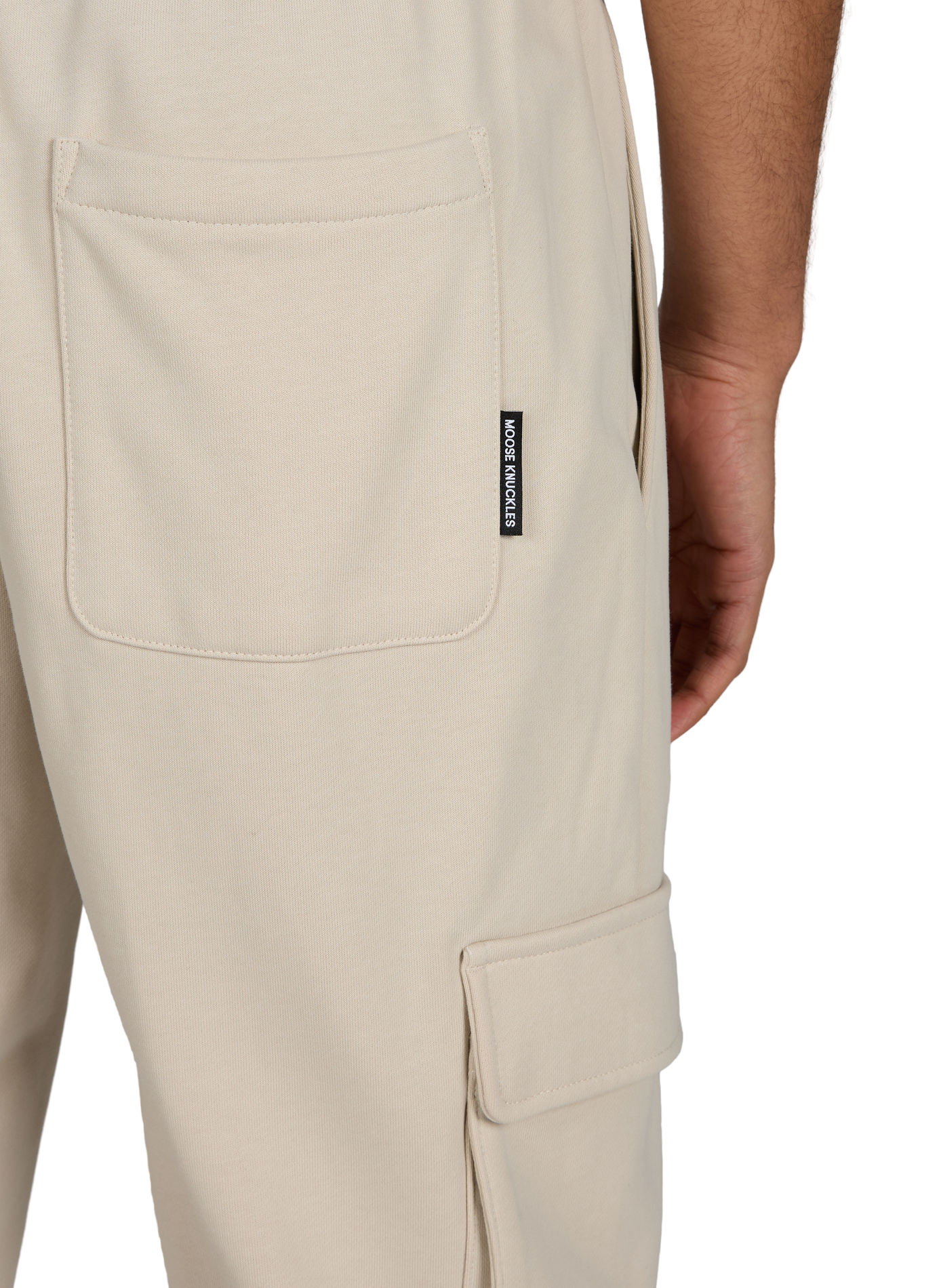 Cotton joggers MOOSE KNUCKLES Grey