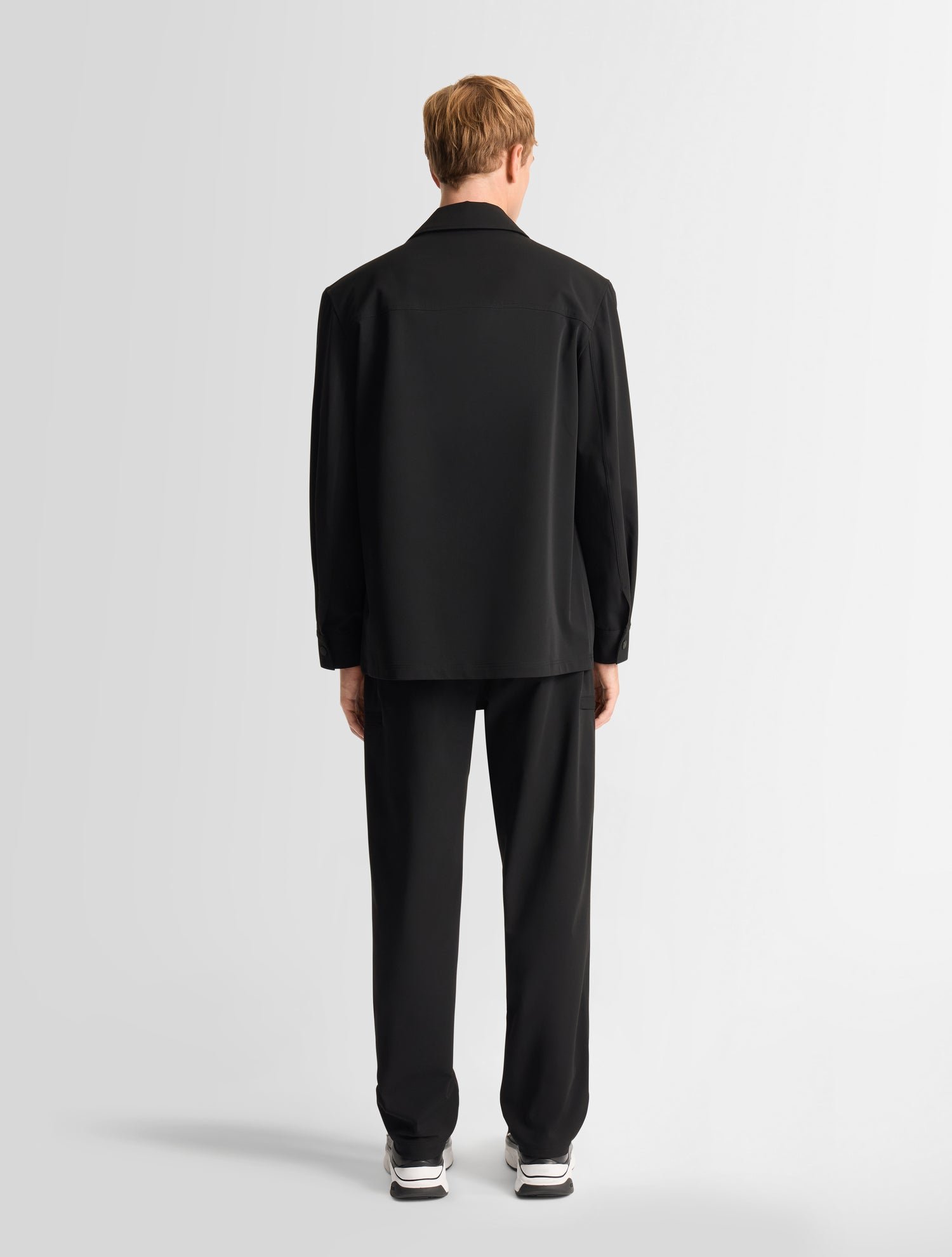 Veste solandroz col chemise coupe regular FUSALP Noir