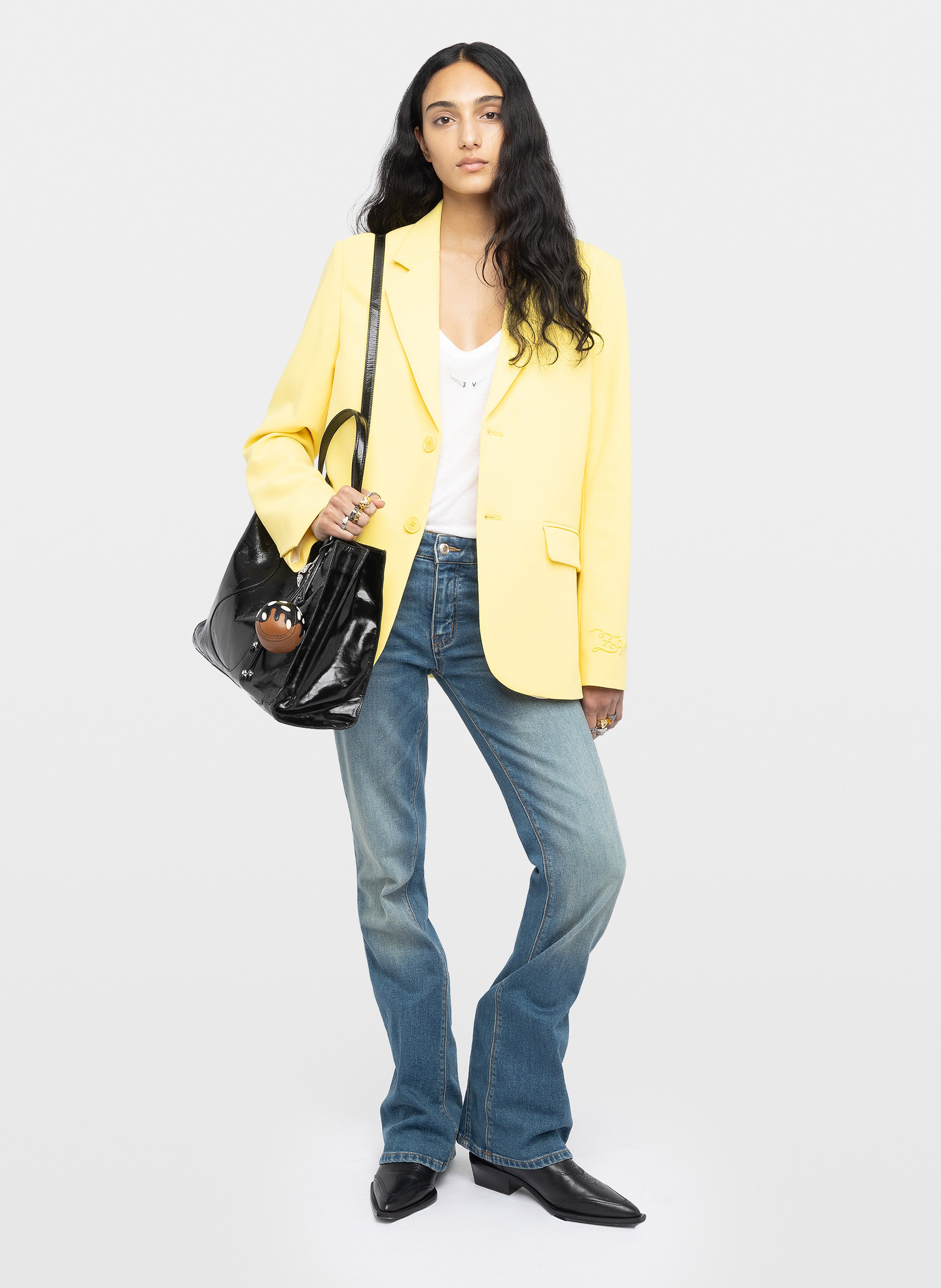 Veste blazer ajustée vanille ZADIG&VOLTAIRE Jaune